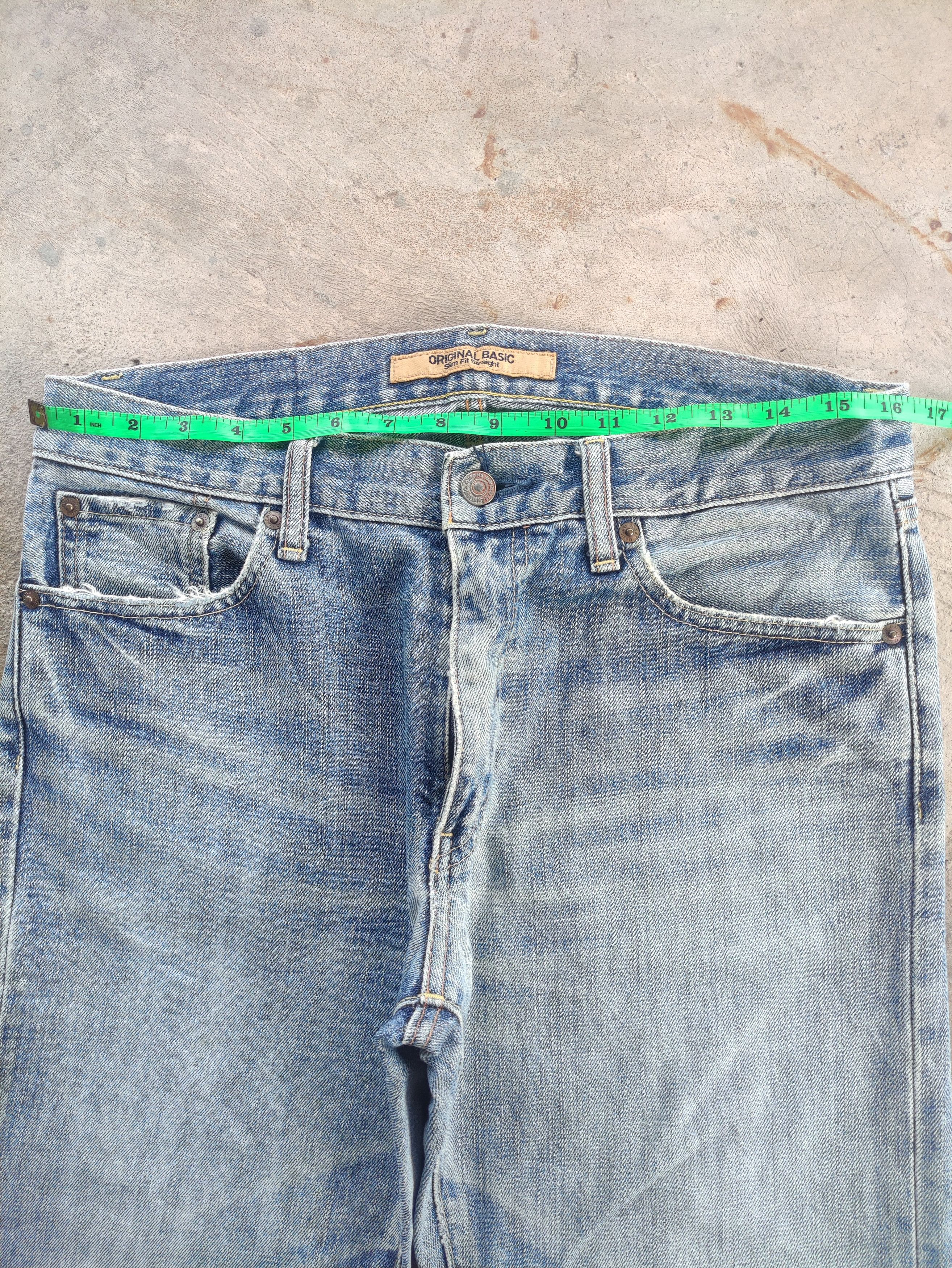Japanese Brand Vintage Japanese Jean Distressed Faded Denim Pants Size US 33 - 6 Thumbnail