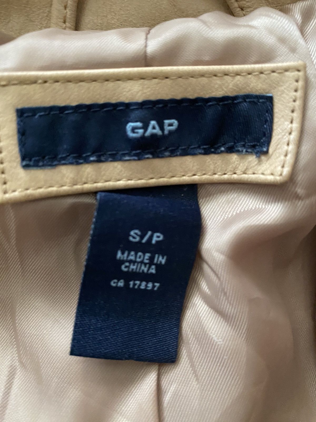 Gap Vintage GAP LEATHER Bomber Jacket nice designer Size US S / EU 44-46 / 1 - 15 Thumbnail