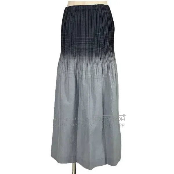 Issey Miyake Issey Miyake Black-grey Gradient Midi Skirt Size 25" / US 0 / IT 36 - 3 Thumbnail