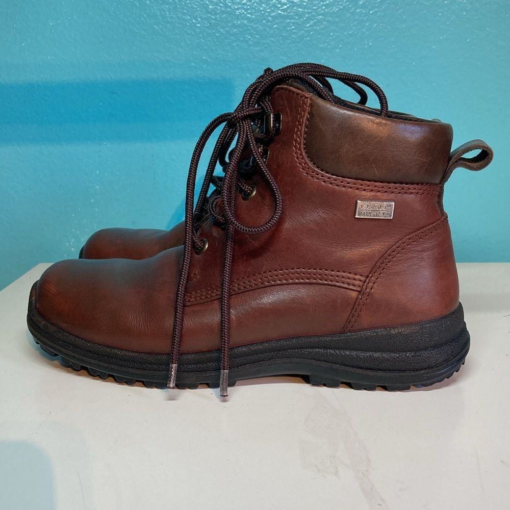 Ecco Ecco Womens Brown Leather Gore Tex Boots Size 36 US 5.5 Size US 5.5 / IT 35.5 - 9 Thumbnail