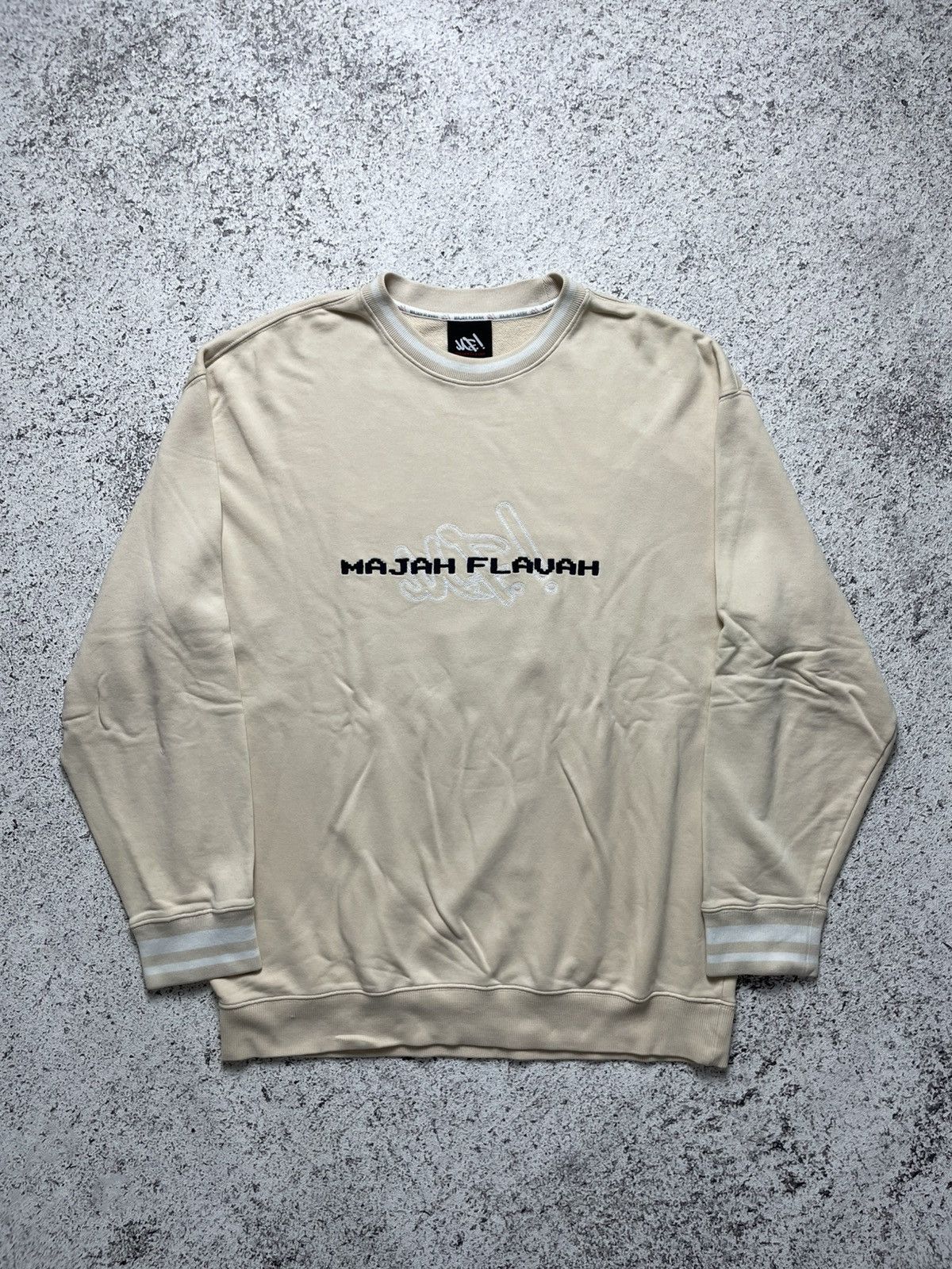 Japanese Brand Vintage Y2K MAJAH FLAVAH Hiphop Sweater Dmx Ruff Ryders Fubu Size US XL / EU 56 / 4 - 1 Thumbnail