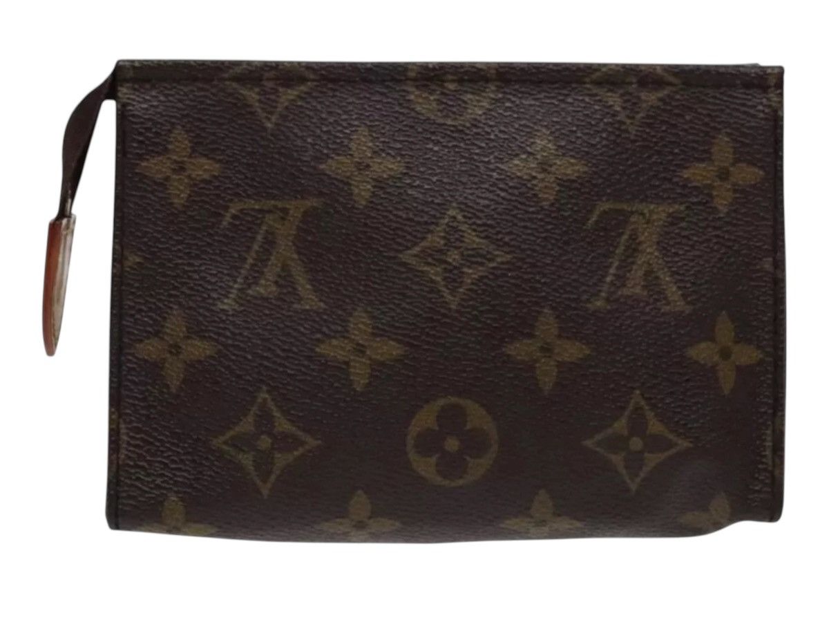 Louis Vuitton LOUIS Vuitton Monogram Pochette Toilettry Canvas Pouch EUC Size ONE SIZE - 7 Thumbnail