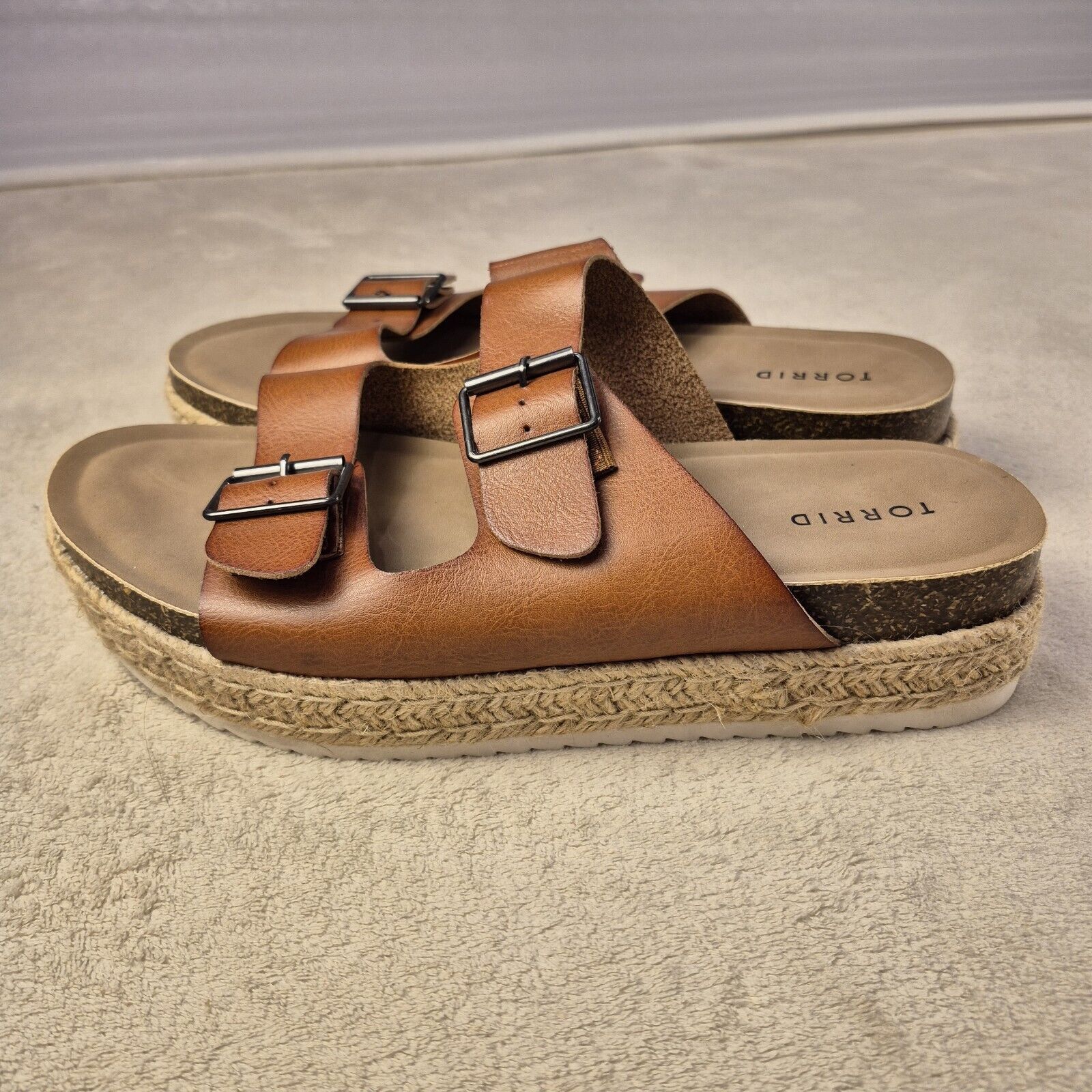 &Daughter Torrid Women’s 12 Double Buckle Wide Width Platform Sandal Size US 12 / IT 42 - 1 Thumbnail