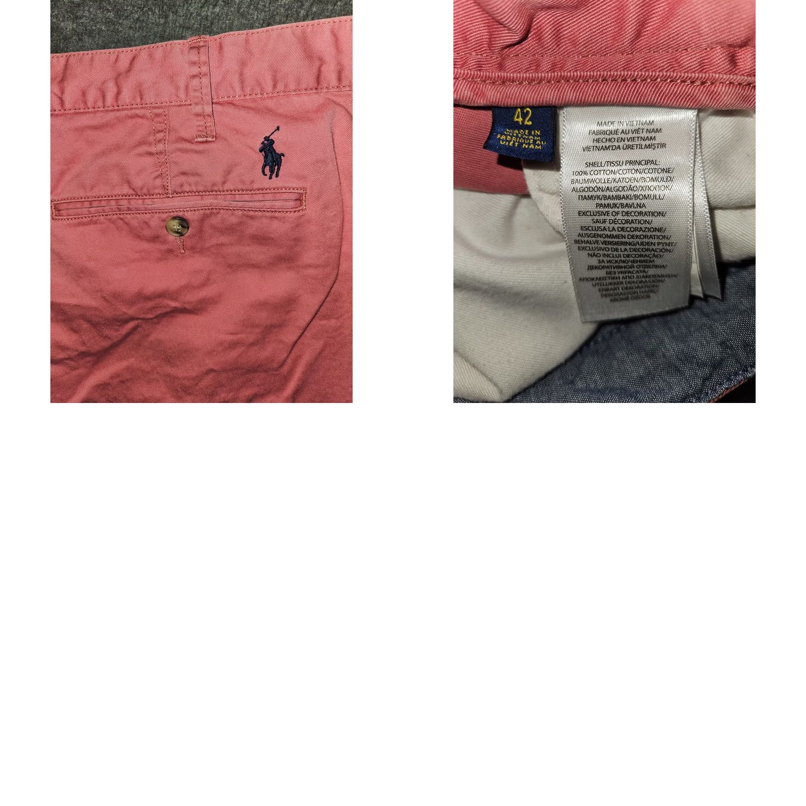 Polo Ralph Lauren Polo Ralph Lauren Chino Shorts Men 42 Relaxed Mauve Casual Preppy Logo Zipper Button Inseam 9 Size US XL / EU 56 / 4 - 8 Thumbnail