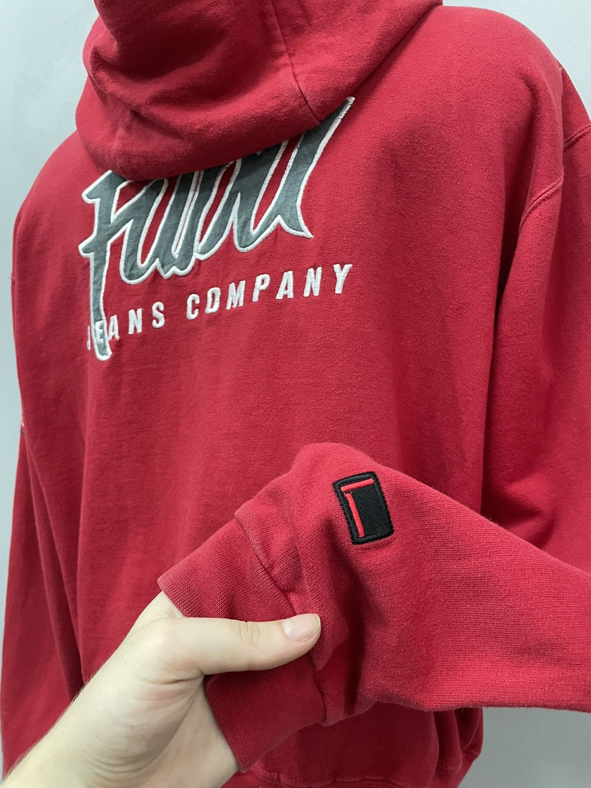 Fubu Fubu Red Zip Up Hoodie Logo Embroidered Size s rap sk8 Size US S / EU 44-46 / 1 - 10 Thumbnail