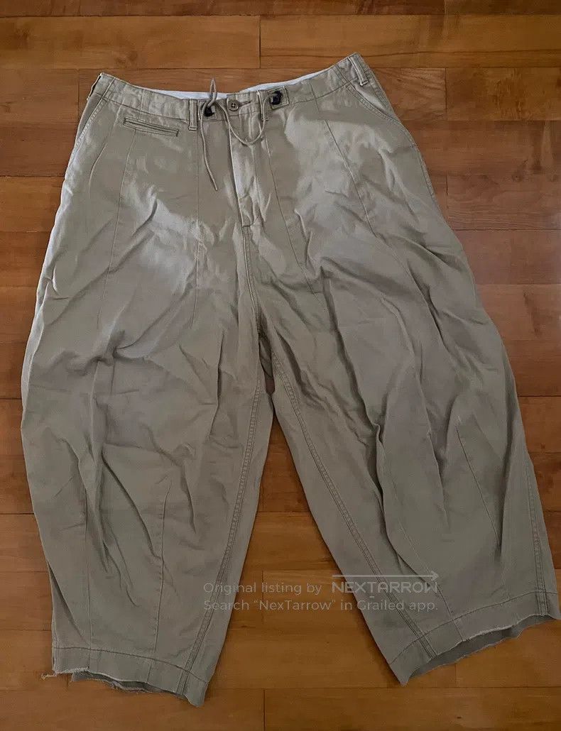 Needles Needles size L Butterfly Nissan Khaki Washed Wide-Leg Bloom Size US 34 / EU 50 - 1 Thumbnail