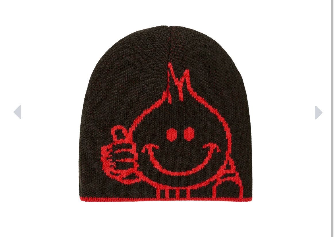 Palace Palace World Industries Reverso Nein Cuff Beanie Red Size ONE SIZE - 6 Thumbnail