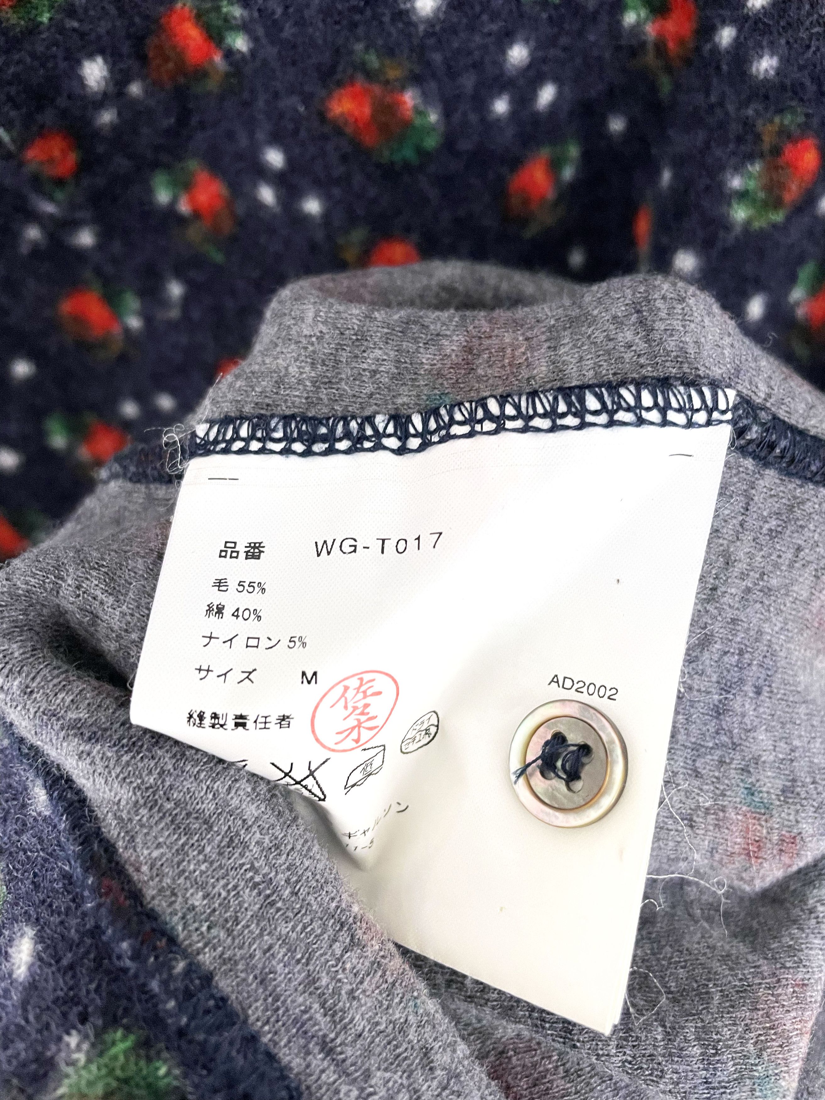 Junya Watanabe 2002 Floral Wool Buttonup Size US S / EU 44-46 / 1 - 5 Thumbnail