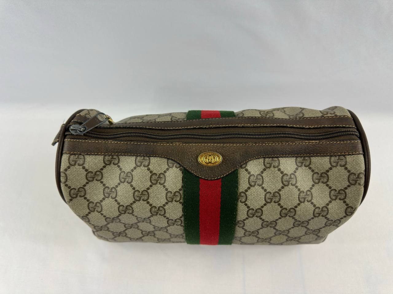 Gucci Vintage Gucci GG Supreme Web Cosmetic Bag Size ONE SIZE - 5 Thumbnail