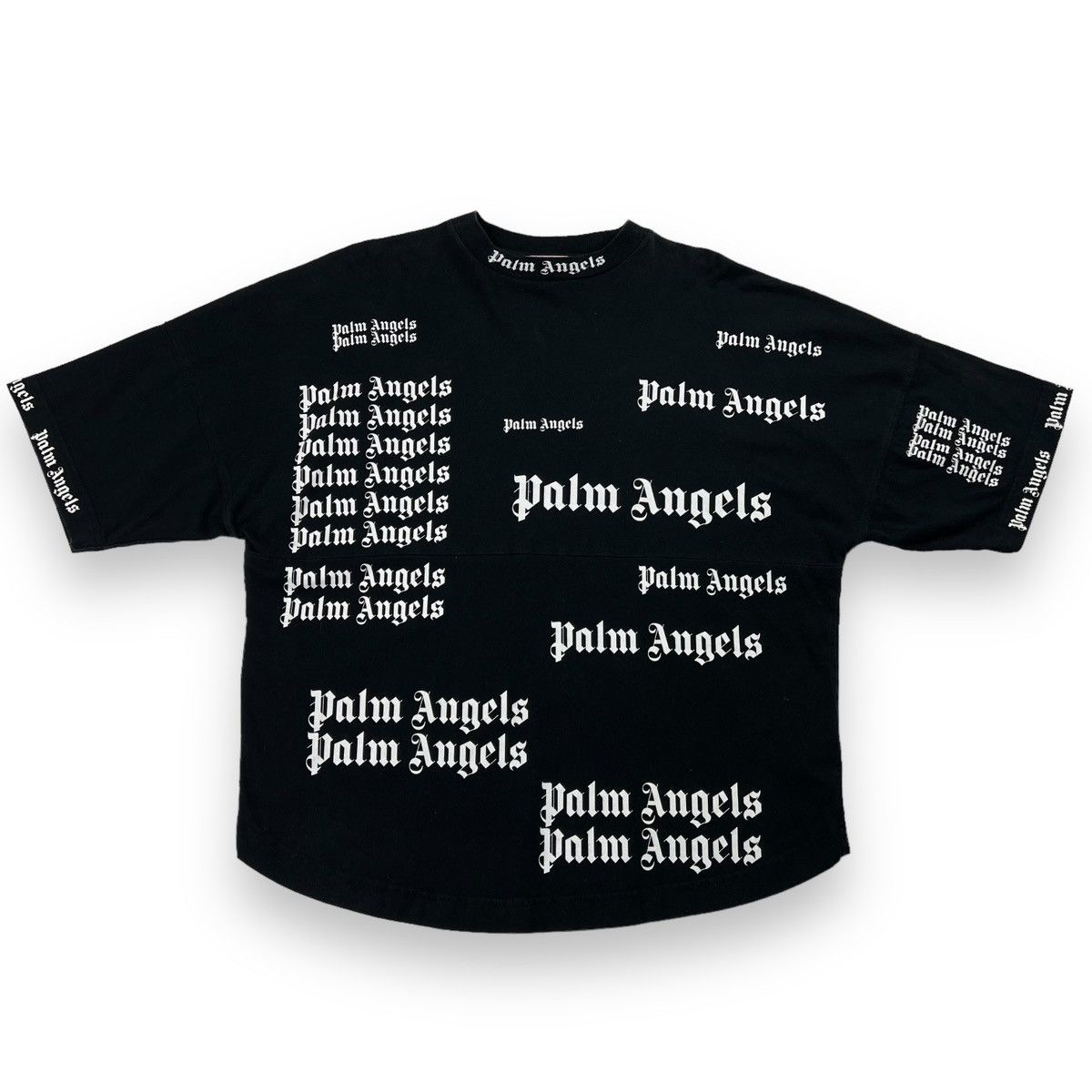 Palm Angels Palm Angels Multi Logo Black T Shirt Size US S / EU 44-46 / 1 - 2 Thumbnail