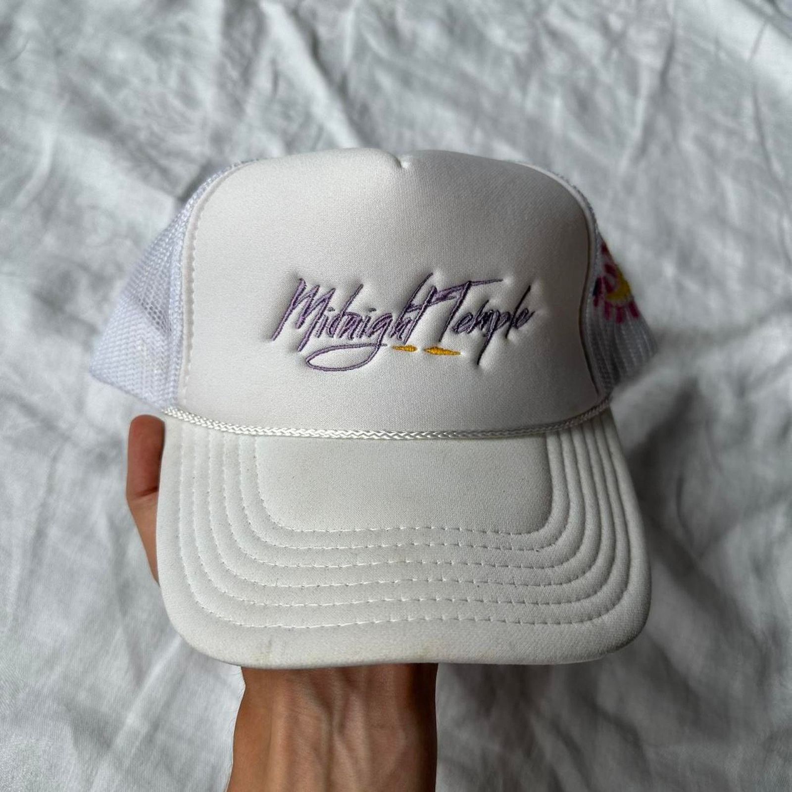 Other Midnight Temple Detroit White Multi Colored Foam Trucker Hat Size ONE SIZE - 3 Thumbnail