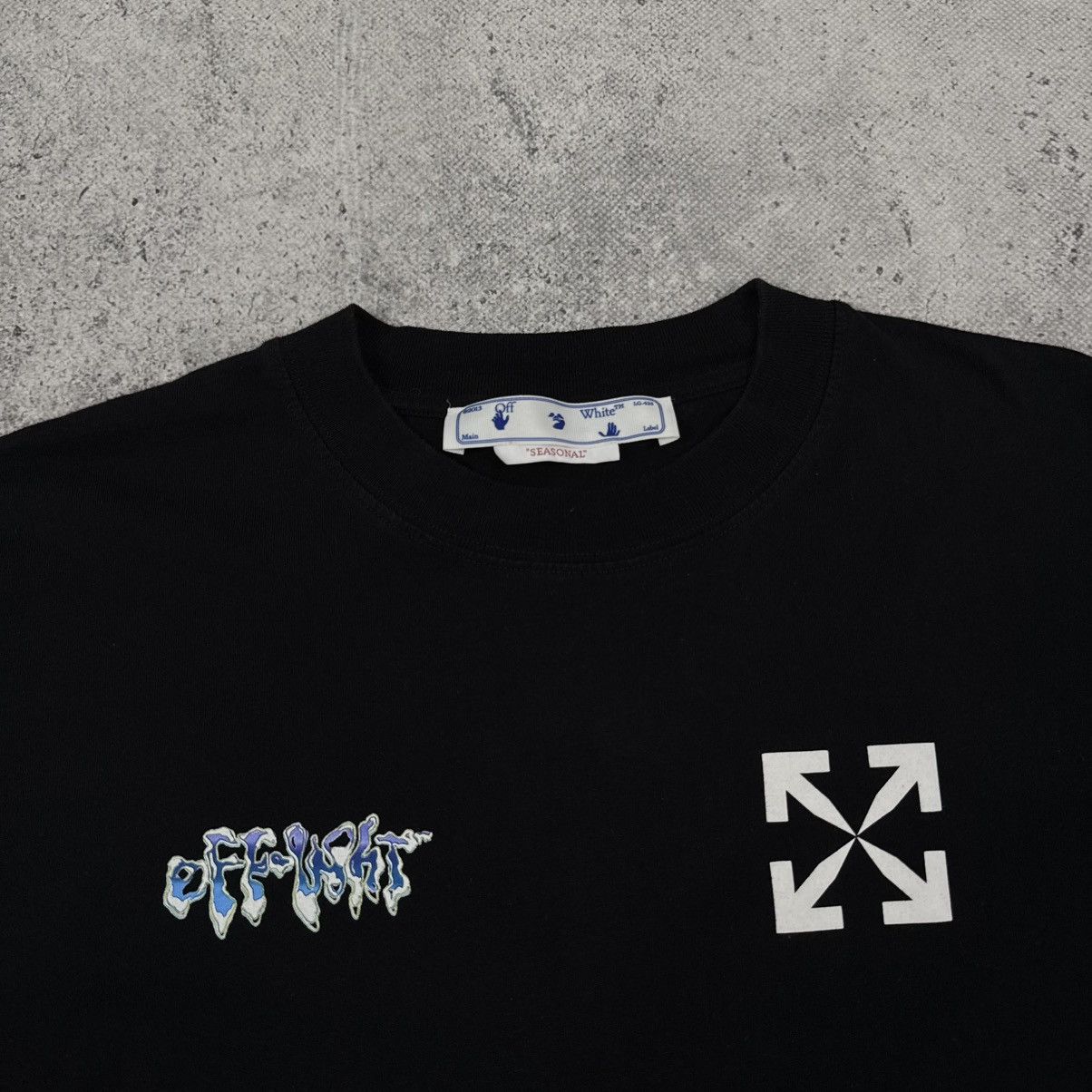 Off-White Rare Off White 90s Liquid T Shirt Size US M / EU 48-50 / 2 - 8 Thumbnail