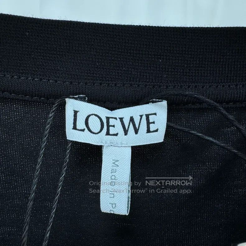 Loewe Loewe Black embroidered logo short-sleeve T-shirt Size US S / EU 44-46 / 1 - 5 Thumbnail