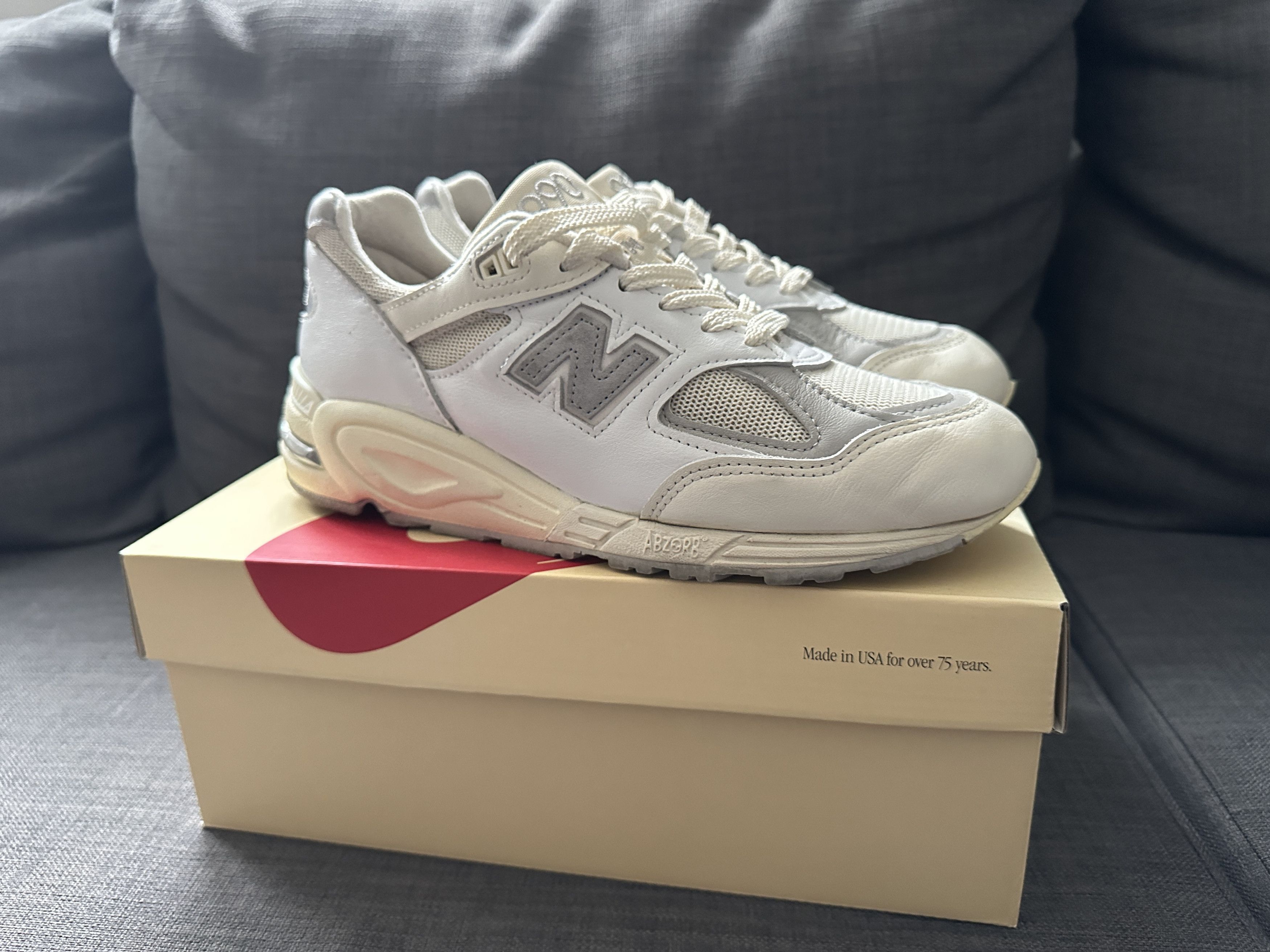 ALD x New Balance 990v2 Sea Salt White grey Teddy Santis