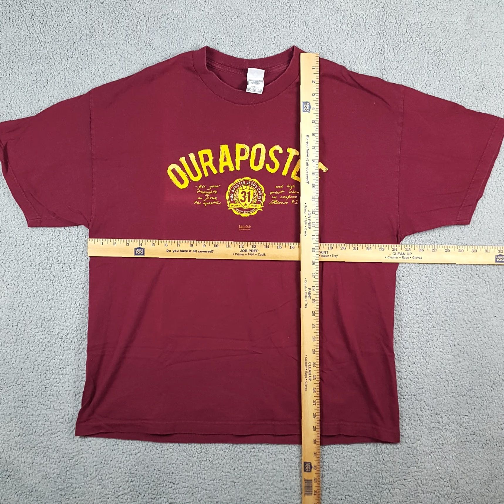 Aeropostale VINTAGE Religious T-Shirt Men 2XL Cotton Y2K Jesus Parody Retro Religious Shirt Red Size US XXL / EU 58 / 5 - 6 Thumbnail