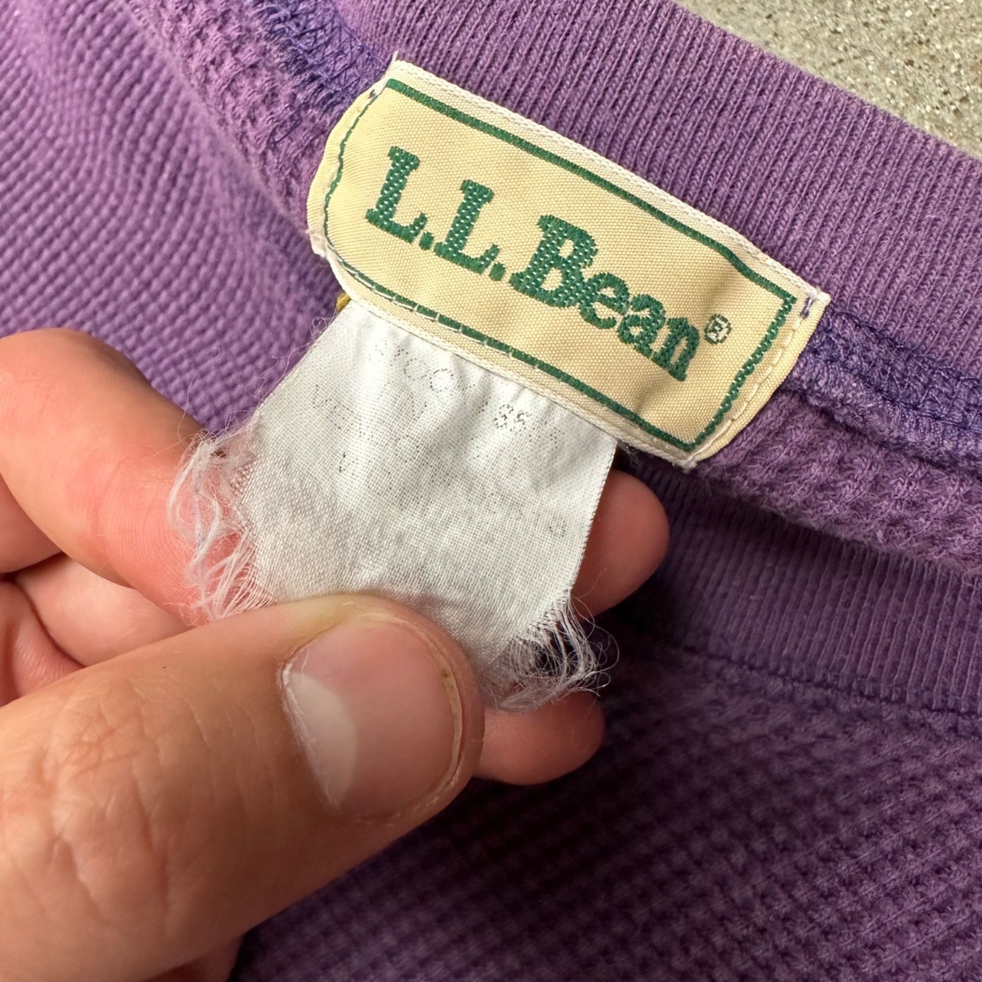 L.L. Bean × Vintage Vintage 80s L.L. Bean Thermal Waffle Half Button Longsleeve Size US S / EU 44-46 / 1 - 3 Thumbnail