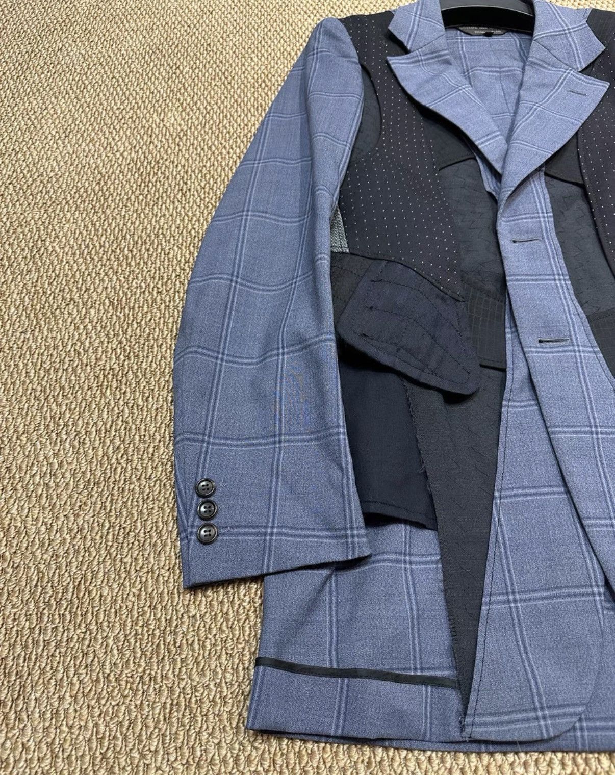 Comme des Garcons Homme Plus Comme des Garcons Homme Plus Multi-Material Jacket K23 Size US XS / EU 42 / 0 - 2 Thumbnail