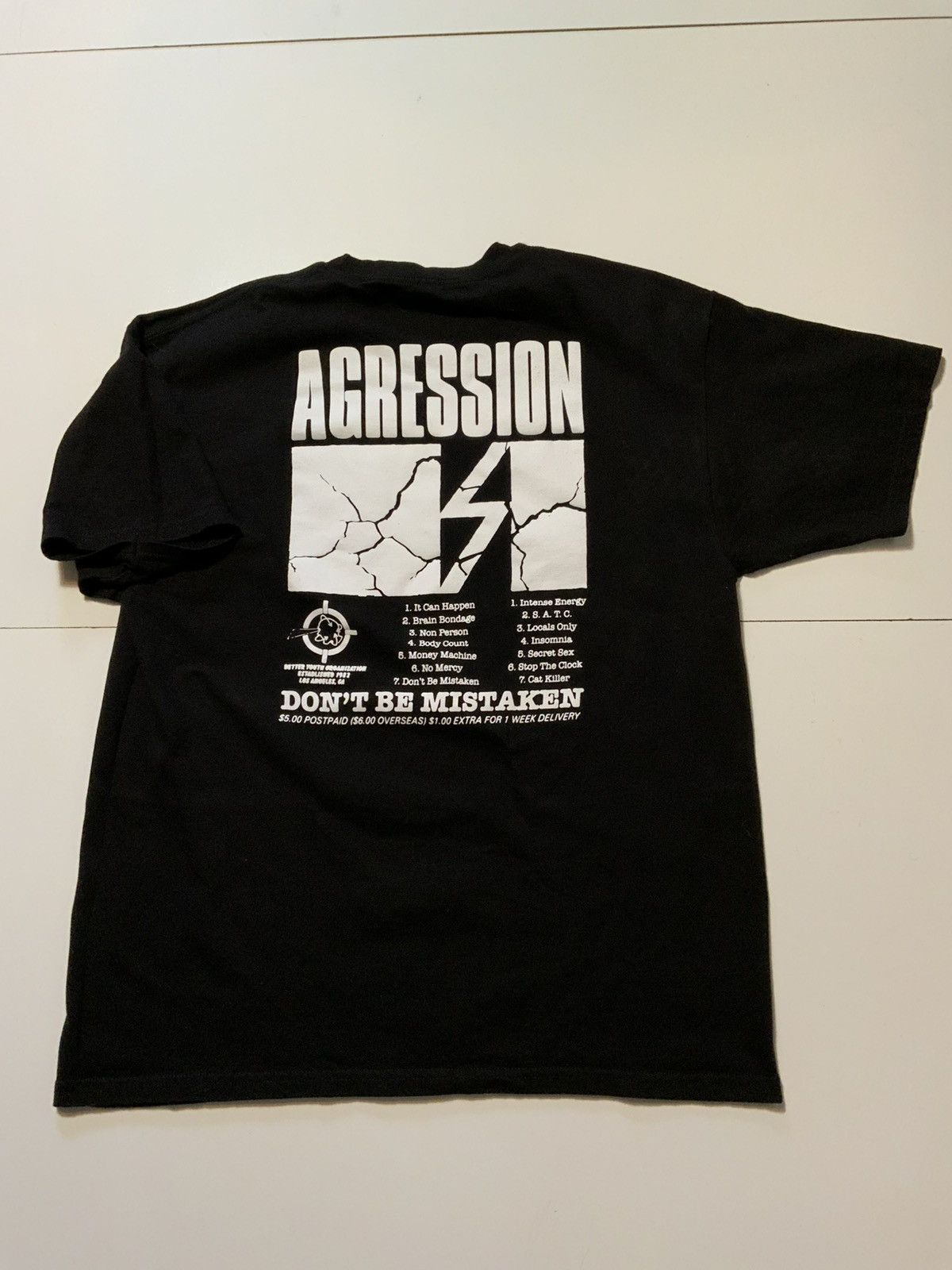 Band Tees Trust Records Agression Hardcore Punk Rock Band T-Shirt Size US XL / EU 56 / 4 - 3 Thumbnail
