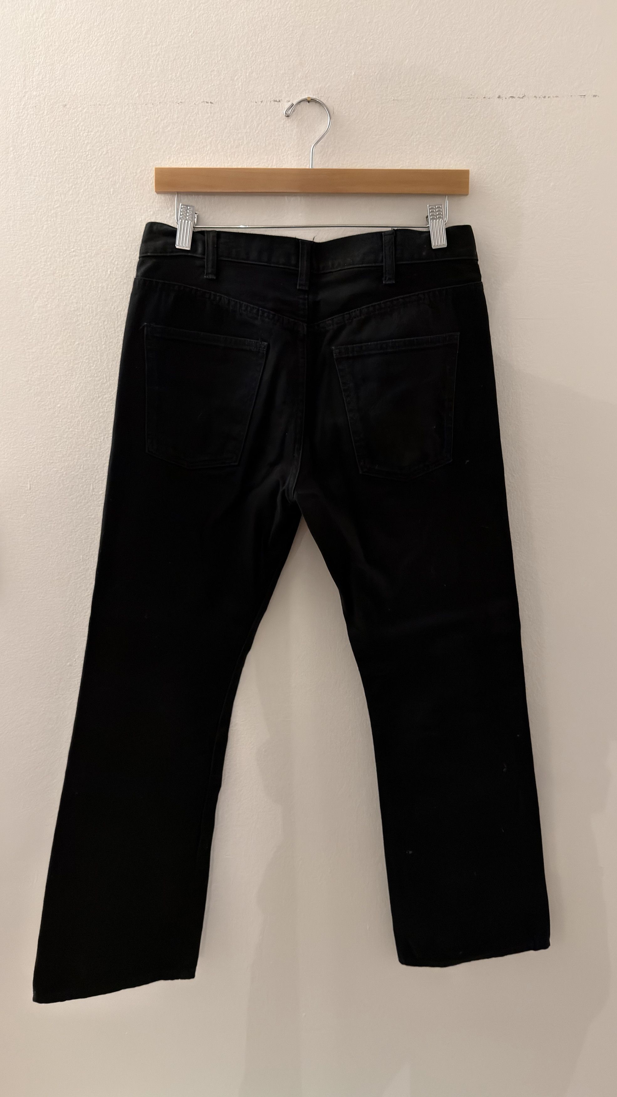 Celine Hedi Era Raw Wash Flared Jeans Size US 30 / EU 46 - 3 Thumbnail