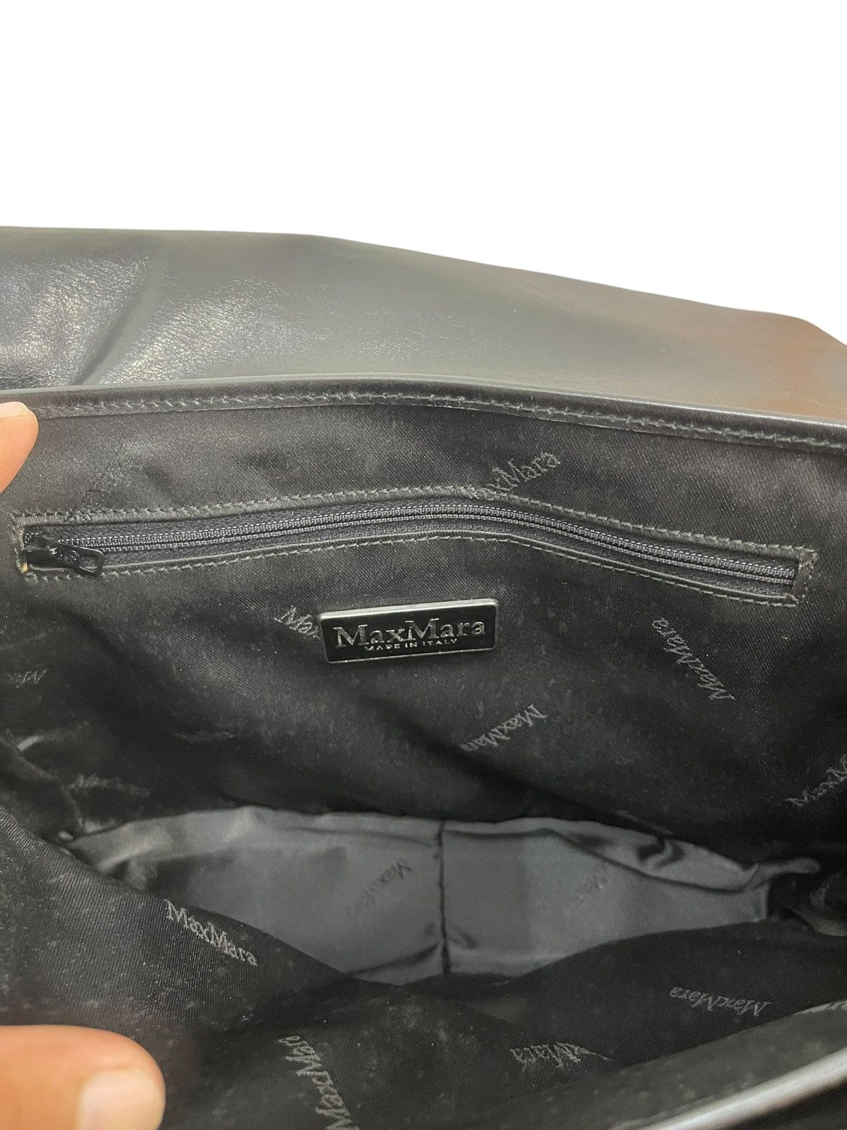 Genuine Leather Full Leather Max Mara Italy Shoulder Bag 1🟩9 Size ONE SIZE - 18 Thumbnail