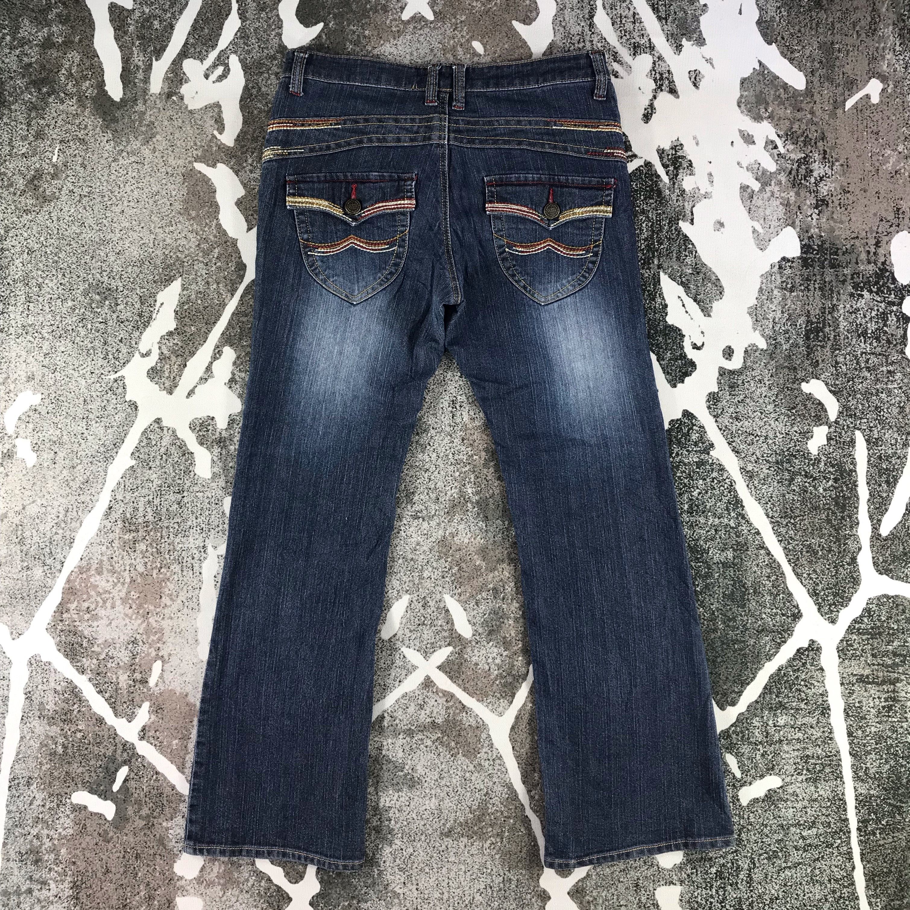 Japanese Brand Japanese Brand Denim Blue Wash Flare Jeans KJ1306 Size 32" / US 10 / IT 46 - 2 Thumbnail