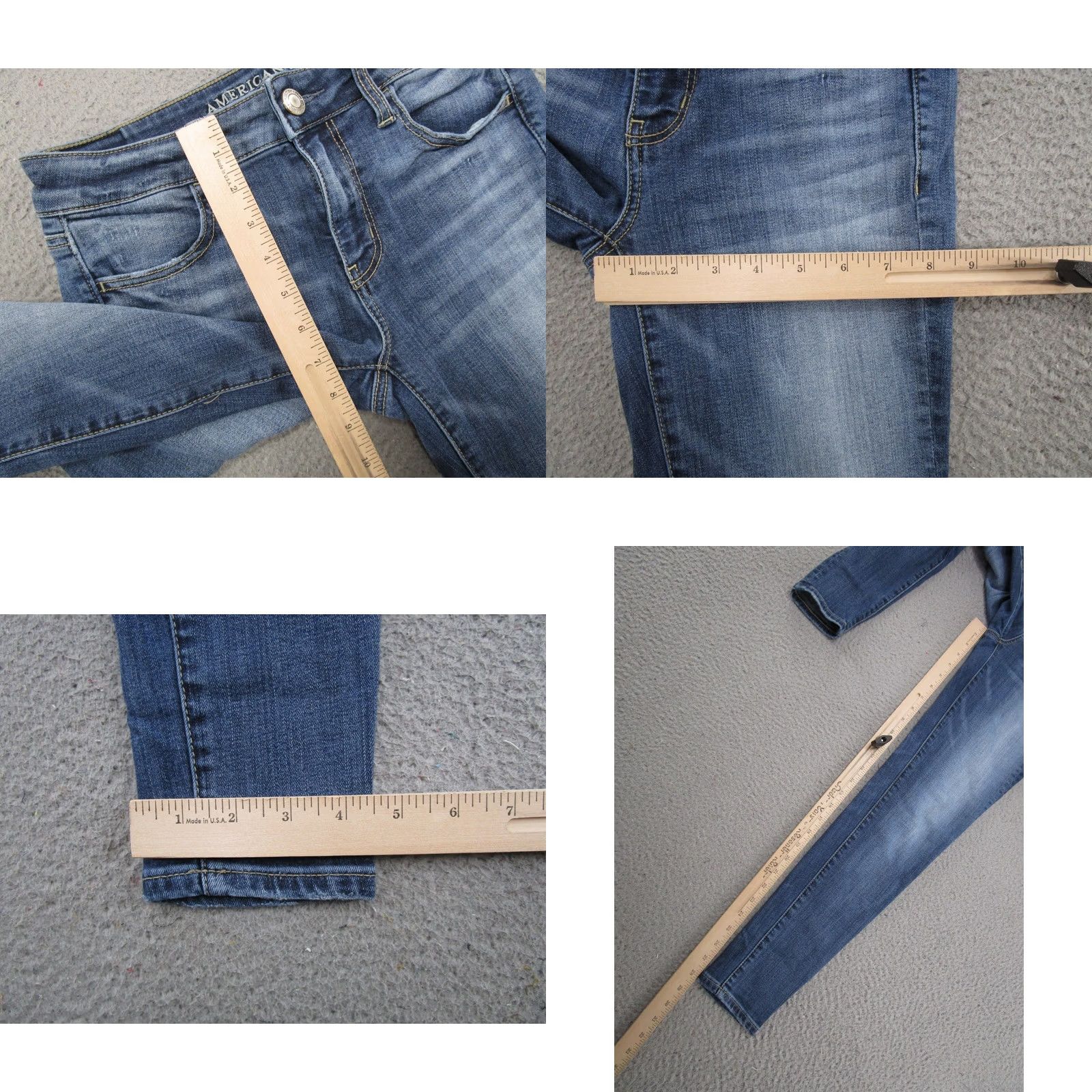 American Eagle Outfitters American Eagle Outfitters Jeans Womens SZ 4 Medium Wash Skinny Jeggings Stretch Denim 5-Pocket Blue Size 27" / US 4 / IT 40 - 8 Thumbnail
