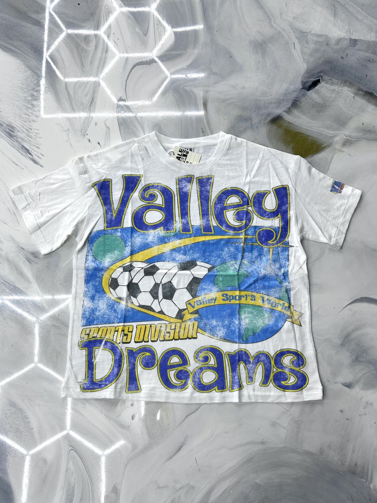 Vale Vale Futball Tee White Blue Yellow Size L Size US L / EU 52-54 / 3 - 1 Thumbnail