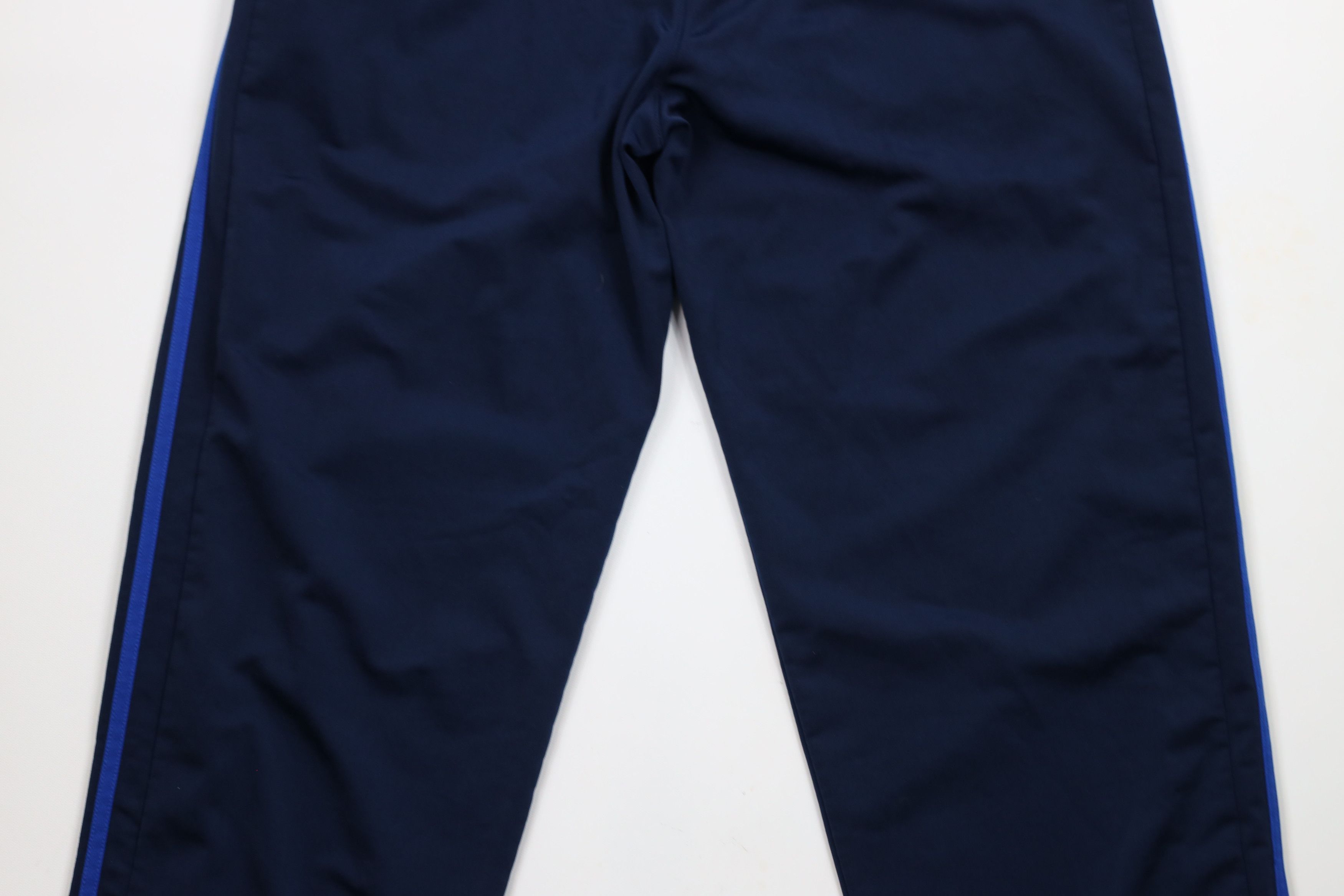 Adidas × Vintage Vintage Adidas Spell Out Striped Wide Leg Sweatpants Blue Size US 36 / EU 52 - 12 Thumbnail