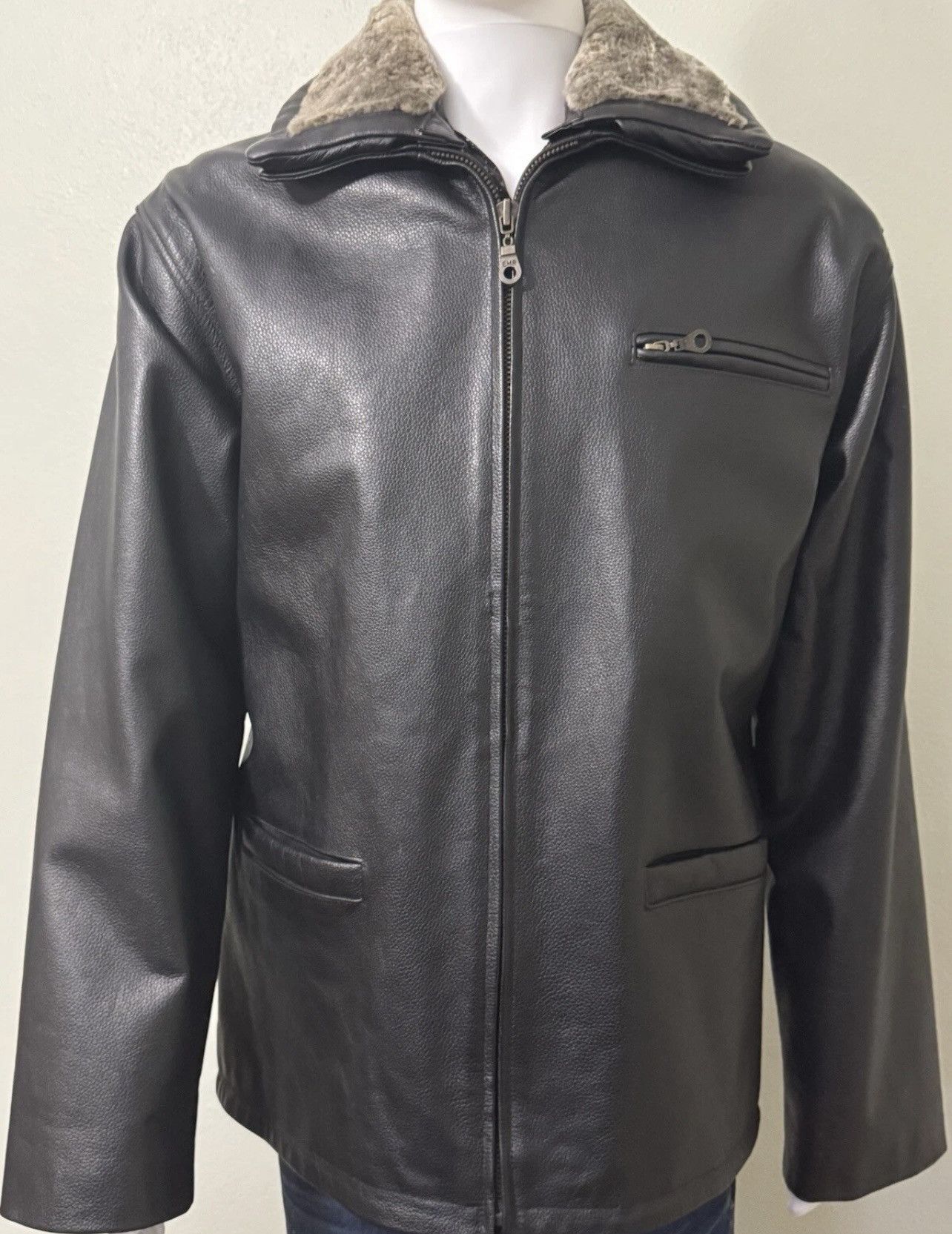 Diesel Diesel black leather jacket Size US XL / EU 56 / 4 - 1 Thumbnail