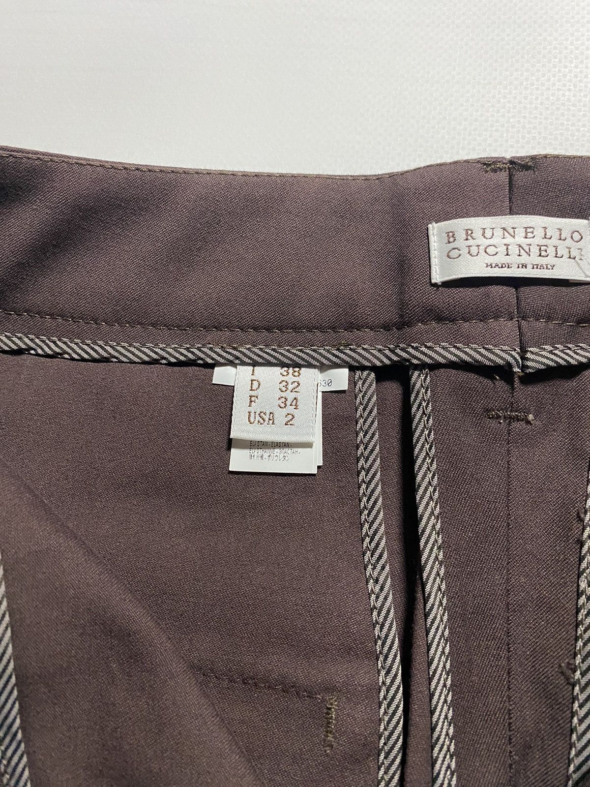 Brunello Cucinelli Brunello Cucinelli Designer brown y2k italy pants Size 26" / US 2 / IT 38 - 4 Thumbnail