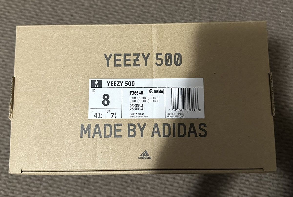 Adidas × Yeezy Adidas Yeezy 500 Utility Black Size US 8 / EU 41 - 8 Thumbnail
