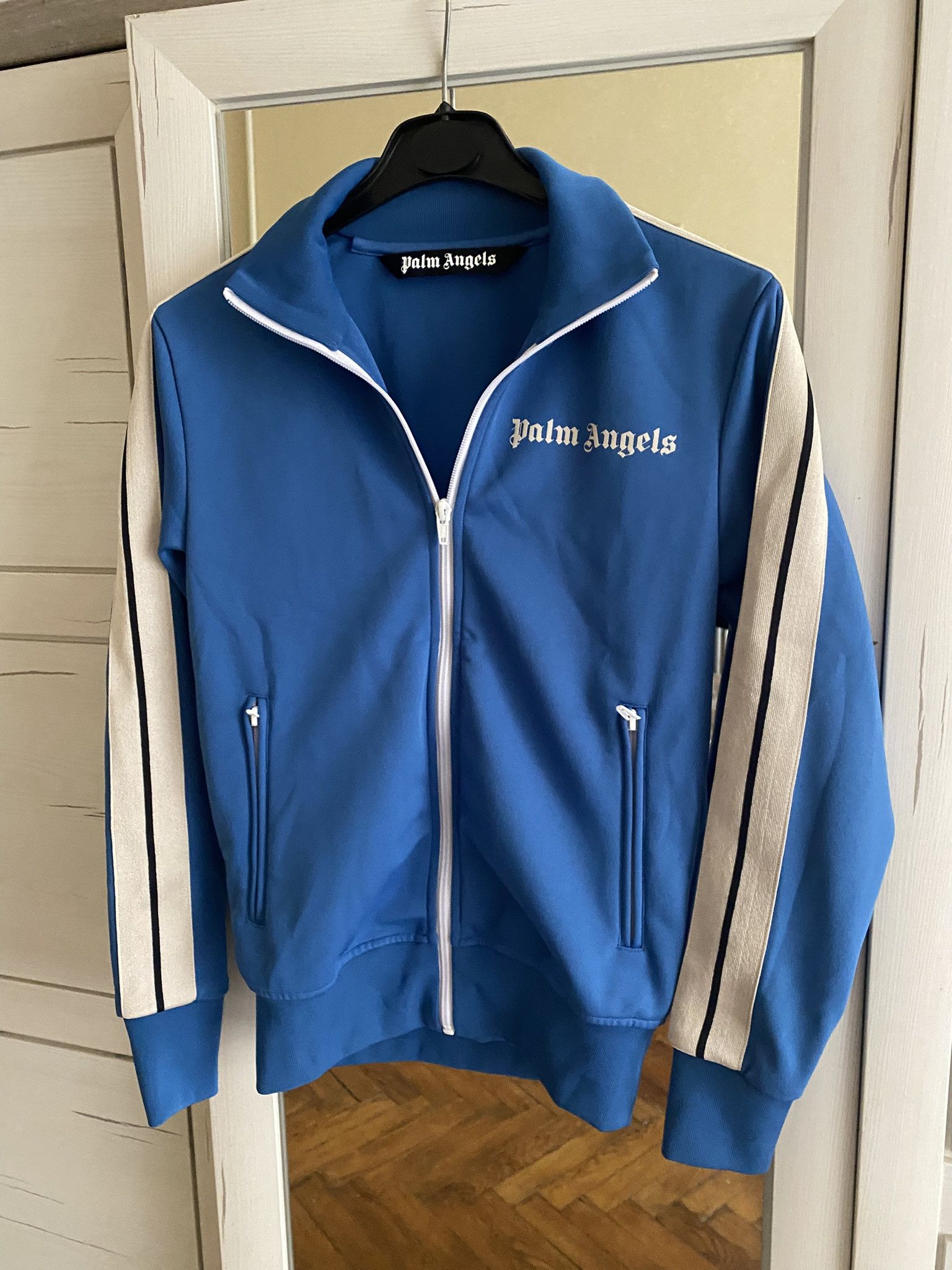 アウターその他 PALM ANGELS Women Outer PWYE032F24DEN002 P PALMA 4555 BLUE Palm Angels Palm angels track jacket | Grailed