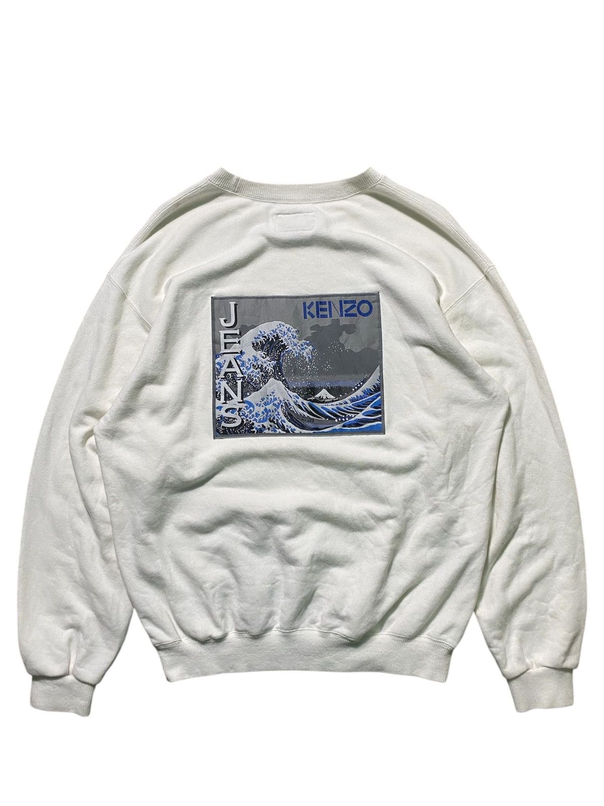 Kenzo × Vintage Vintage Kenzo Katsushika Hokusai Die Globe Welle Sweatshirt Size US L / EU 52-54 / 3 - 1 Thumbnail
