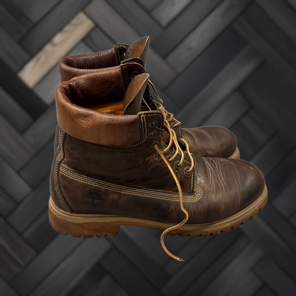 Timberland Timberland 6” Premium Boot Woven Dark Brown | Grailed