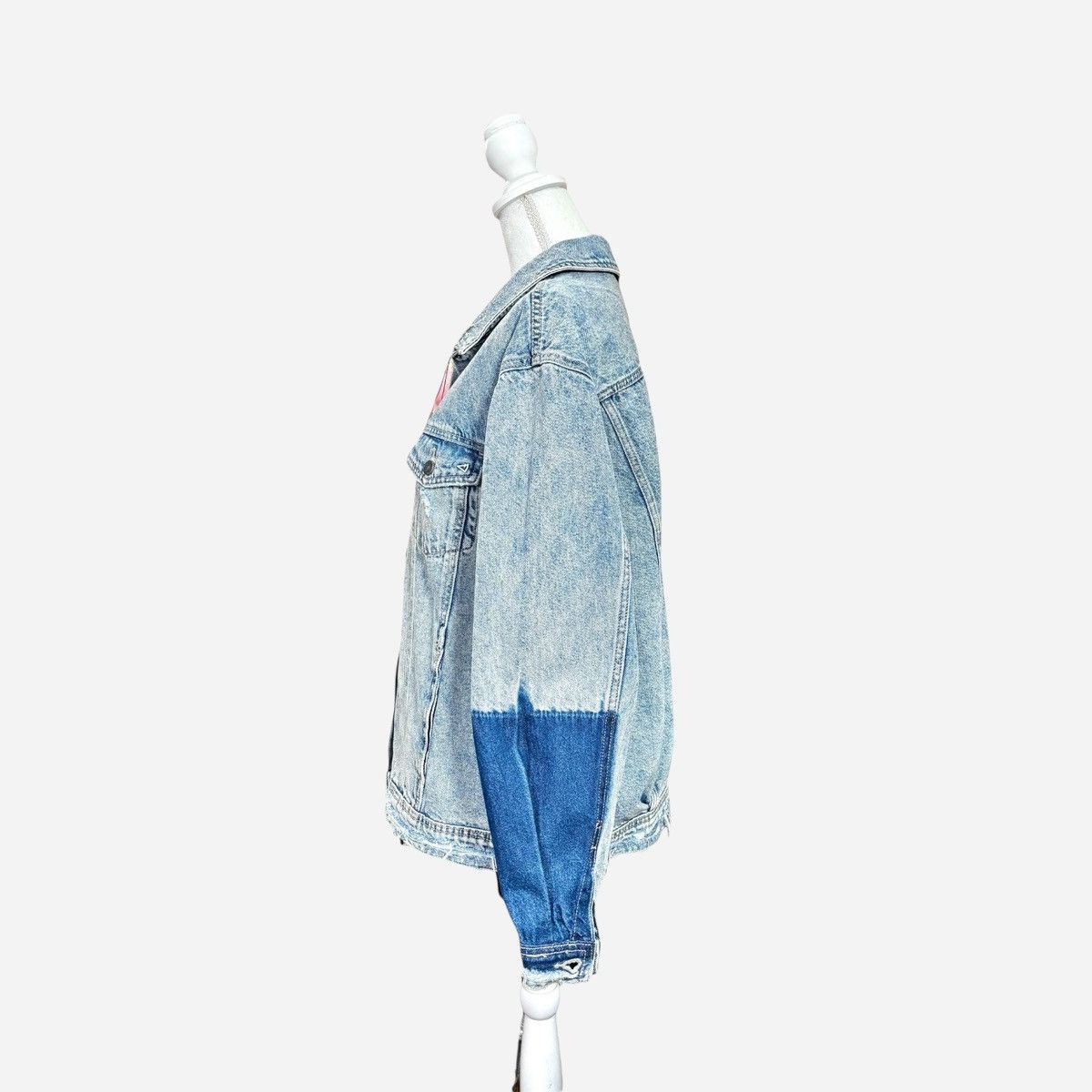 HIDDEN Hidden Dakota Wash Patch Sleeve Oversized Jacket Sz M (8-10) Size M / US 6-8 / IT 42-44 - 8 Thumbnail