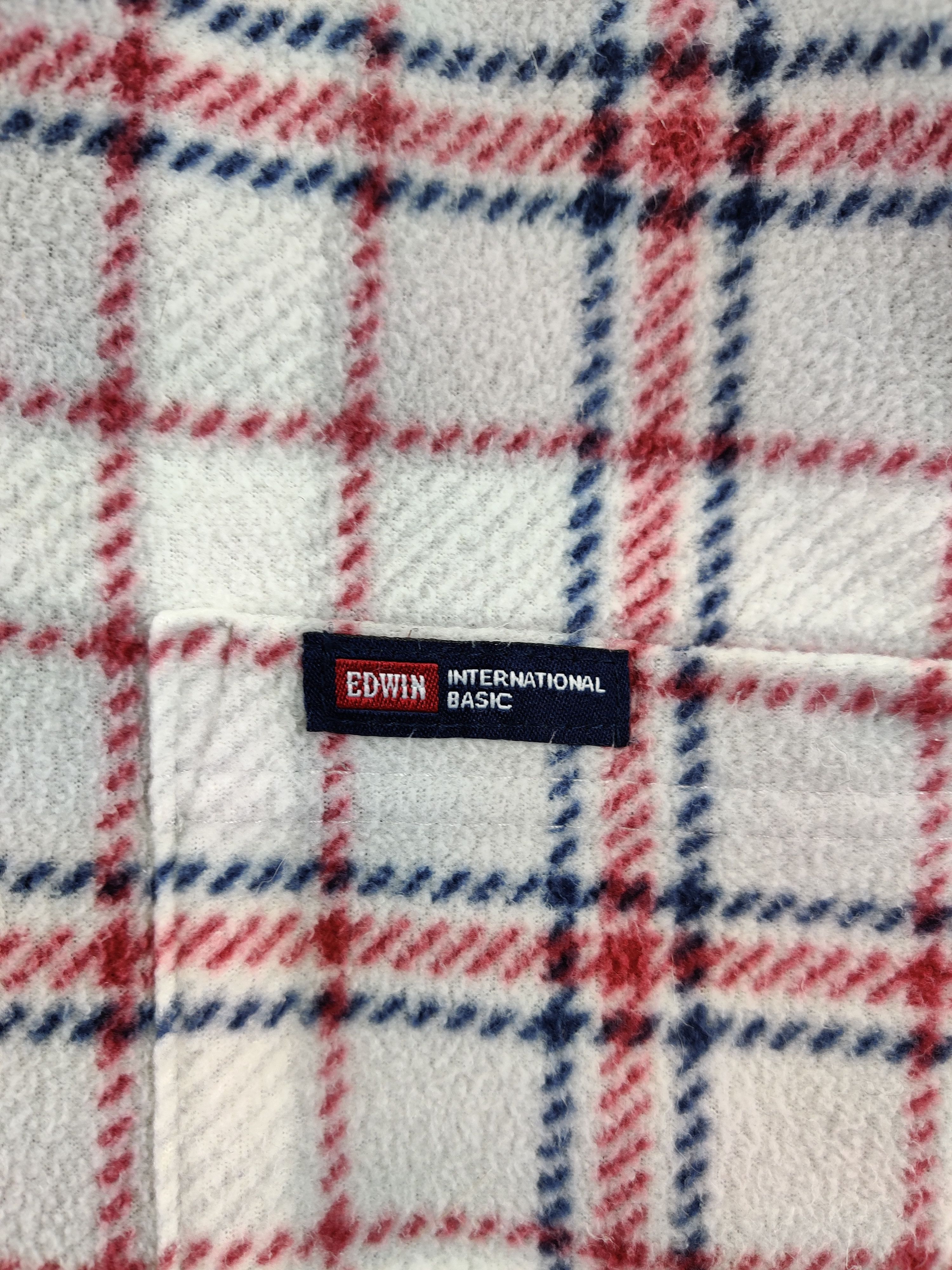 Edwin Vintage Edwin Fleece Flannel Shirt Button Ups Shirt Size US L / EU 52-54 / 3 - 7 Thumbnail
