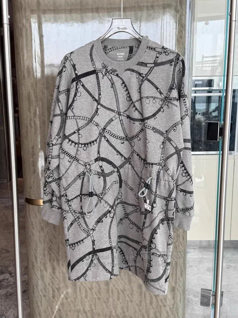 Hermes Hermes Cotton and Camel Hair Chain Pattern Skirt Size S / US 4 / IT 40 - 1 Thumbnail