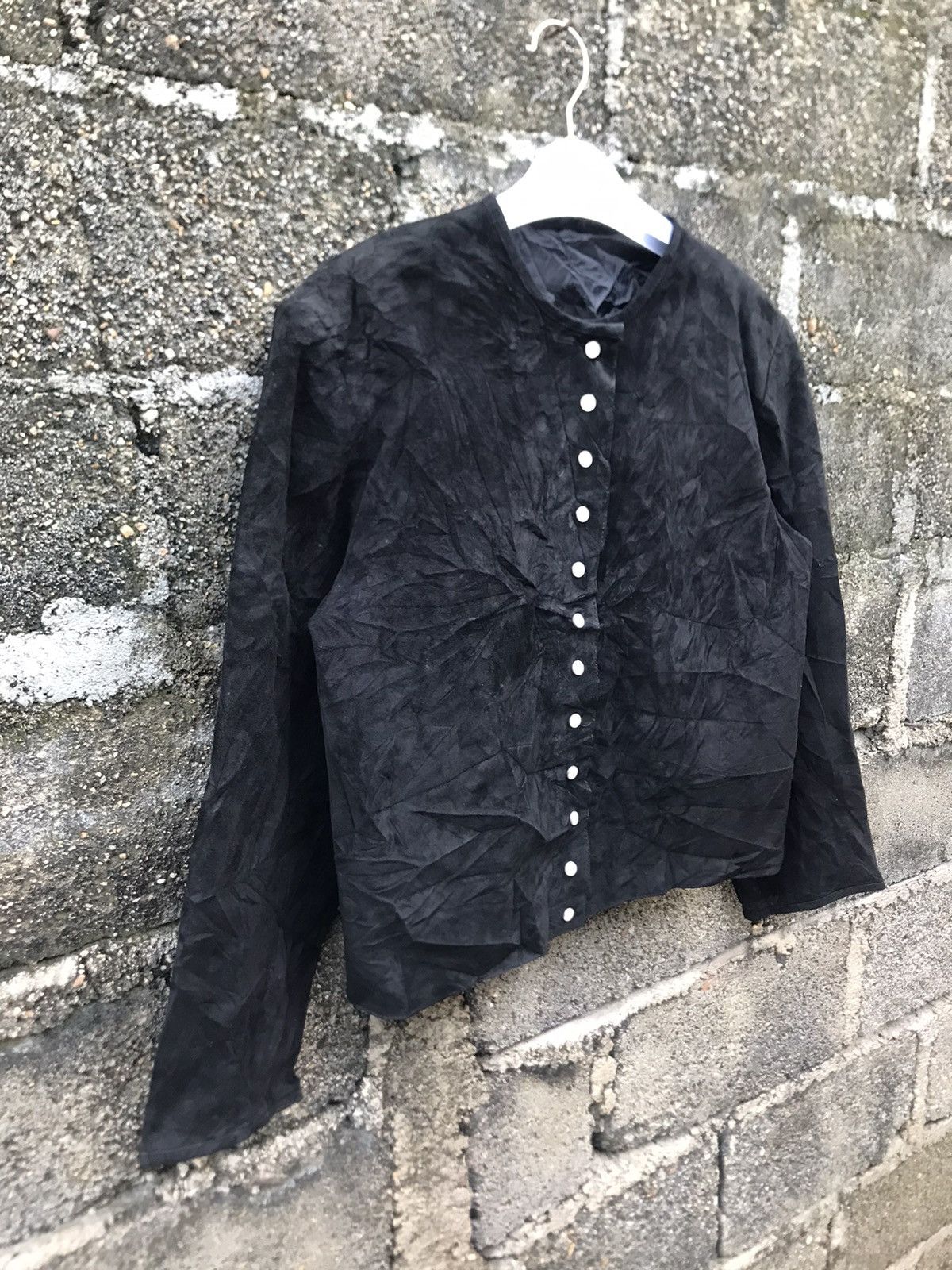 Genuine Leather ⚡️Vintage Passage Leather Snap Button Cropped Jacket Size M / US 6-8 / IT 42-44 - 2 Thumbnail