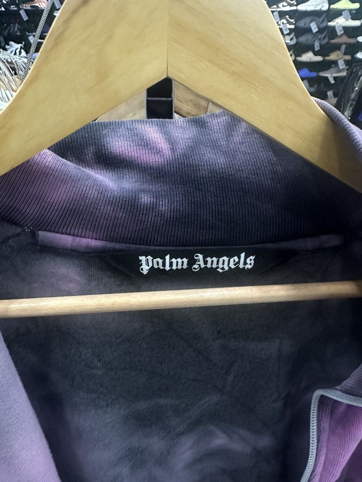Palm Angels Palm Angels Purple Chenile Tie-Dye Track Jacket Size US L / EU 52-54 / 3 - 2 Thumbnail