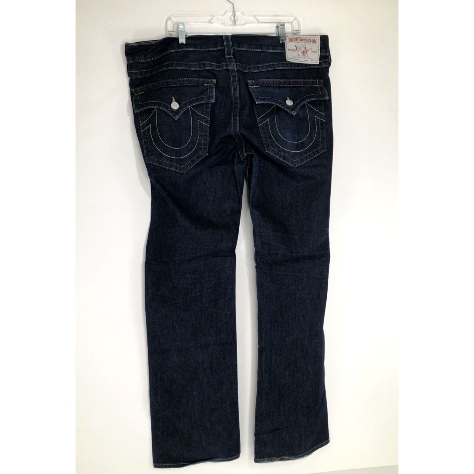 True Religion TRUE RELIGION Ricky Jeans Mens 38x34 Blue - EXCELLENT World Tour Inseam 34 Comfort Fit Mens Boys Girls Size US 38 / EU 54 - 2 Thumbnail