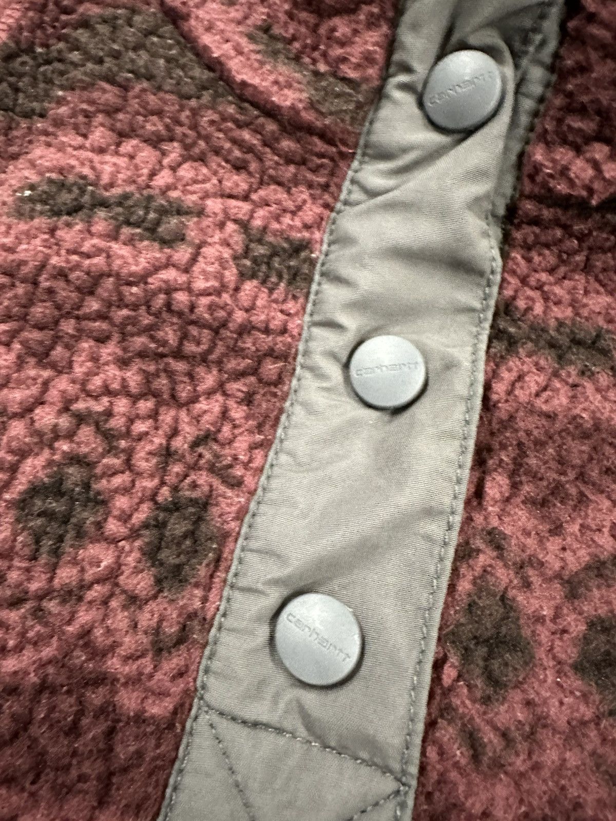 Carhartt Crazy Y2K Carhartt Navajo Print Snap T Deep Pile Fleece Size XS / US 0-2 / IT 36-38 - 6 Thumbnail