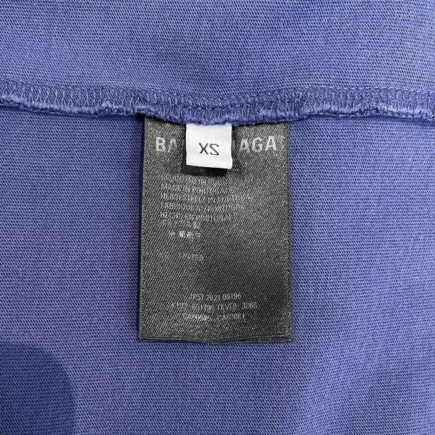 Balenciaga Balenciaga Blue Purple Coke Logo SS Tee XS Size US XS / EU 42 / 0 - 6 Thumbnail