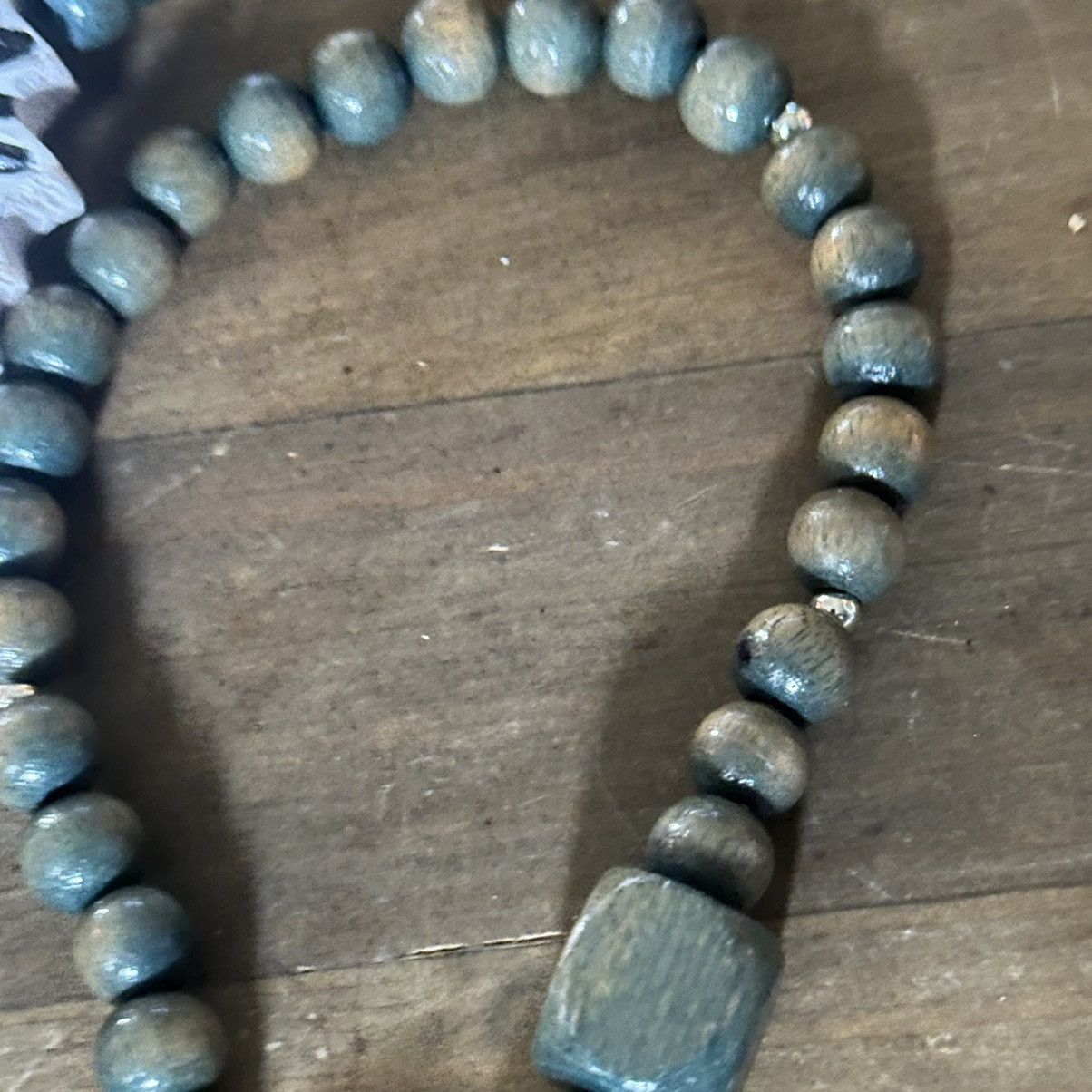 Vintage Vintage chunky wooden bead and zebra head necklace Size ONE SIZE - 4 Thumbnail