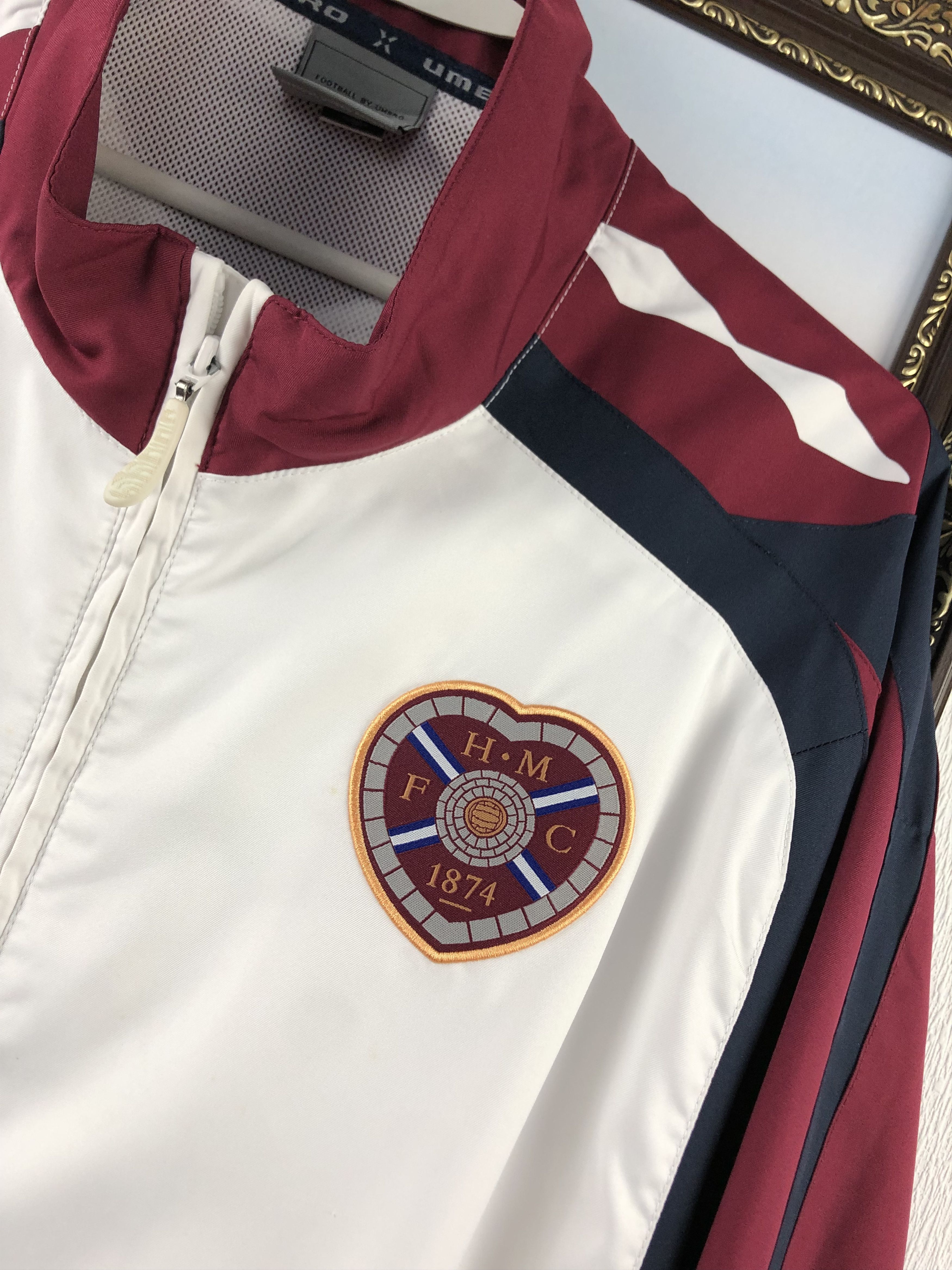 Vintage Vintage Heart Of Midlothian Football Jacket Soccer Track Size US XXL / EU 58 / 5 - 5 Thumbnail