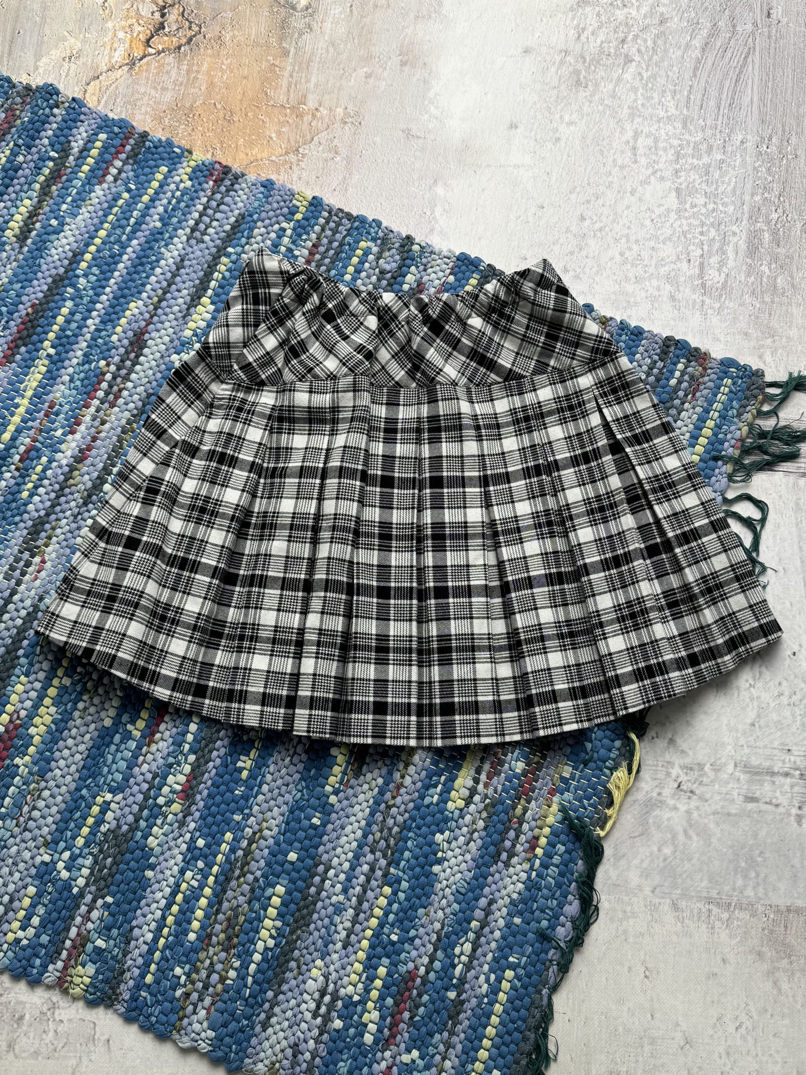 Vintage Vintage Plaid Mini Vintage Black White Tartan Buckle Y2K Size 25" / US 0 / IT 36 - 4 Thumbnail