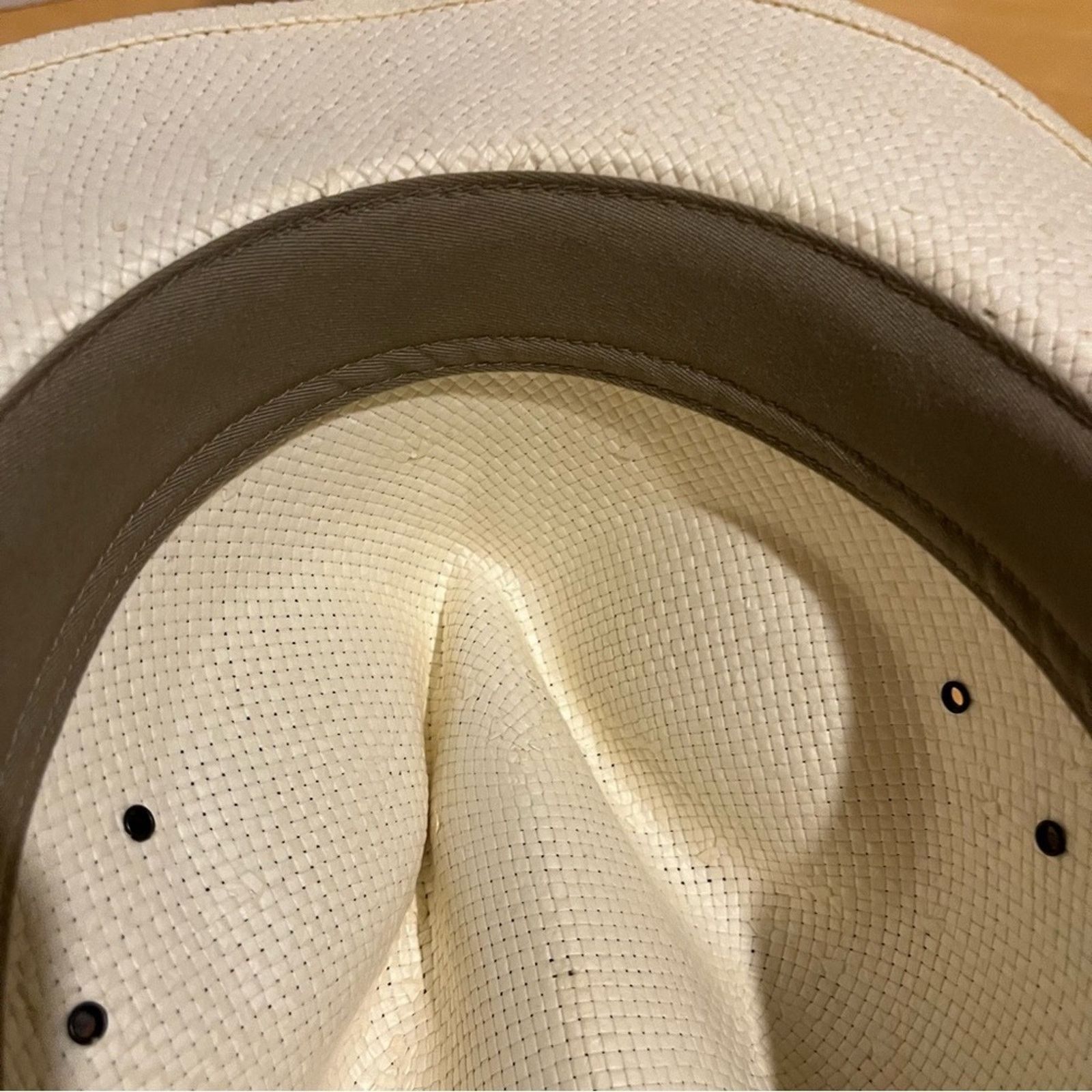 Dockers Docker's Safari Wide Brim Straw Hat Men’s Size Medium M Tan Size ONE SIZE - 7 Thumbnail