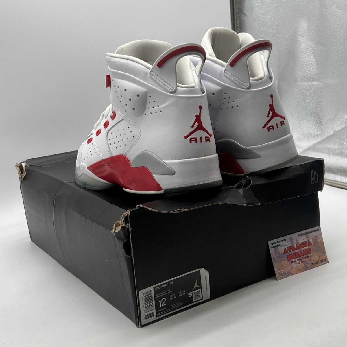 Jordan Brand Jordan 6-17-23 white fire red Size US 12 / EU 45 - 4 Thumbnail