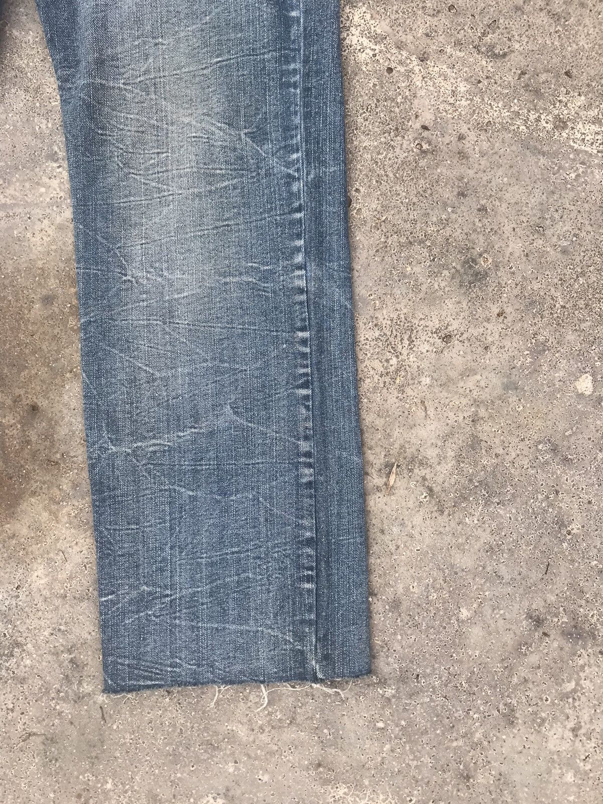 Japanese Brand Wild Life Skull Double Waist Carpenter Cropped Jeans Size US 34 / EU 50 - 4 Thumbnail