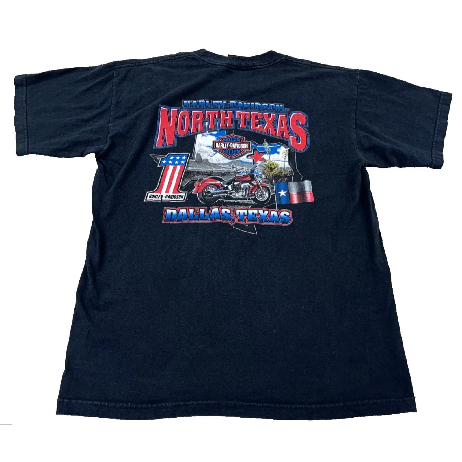 Harley Davidson VINTAGE Harley Davidson T-Shirt Men Large Black 80s Motorcycle Logo Made in USA Size US L / EU 52-54 / 3 - 2 Thumbnail