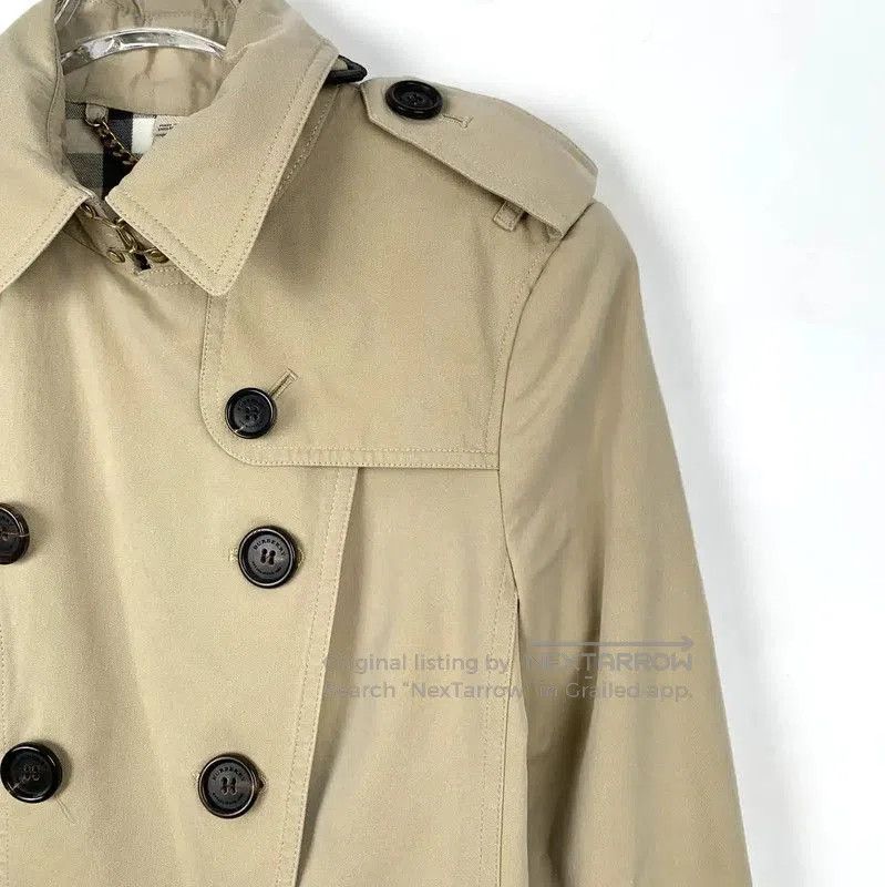 Burberry Burberry Brown Cotton Women's Trench Coat. Size XS / US 0-2 / IT 36-38 - 3 Thumbnail